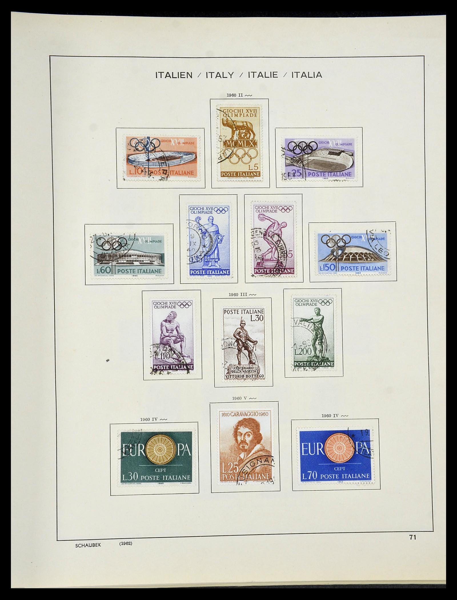 34420 072 - Stamp Collection 34420 Italy 1863-2001.