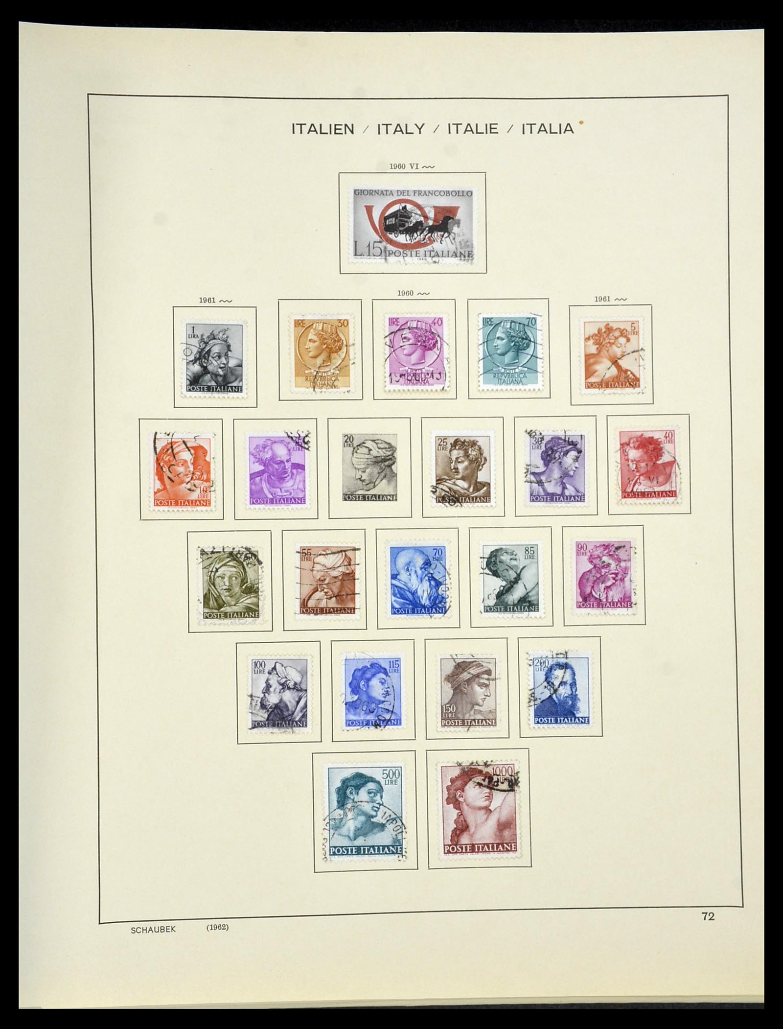 34420 073 - Postzegelverzameling 34420 Italië 1863-2001.