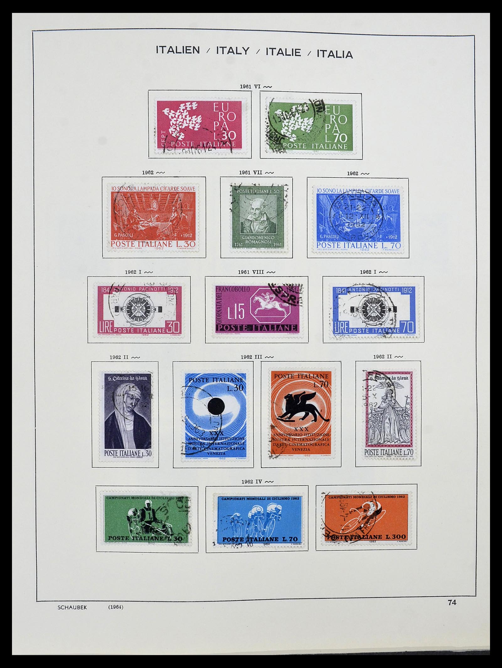34420 075 - Postzegelverzameling 34420 Italië 1863-2001.