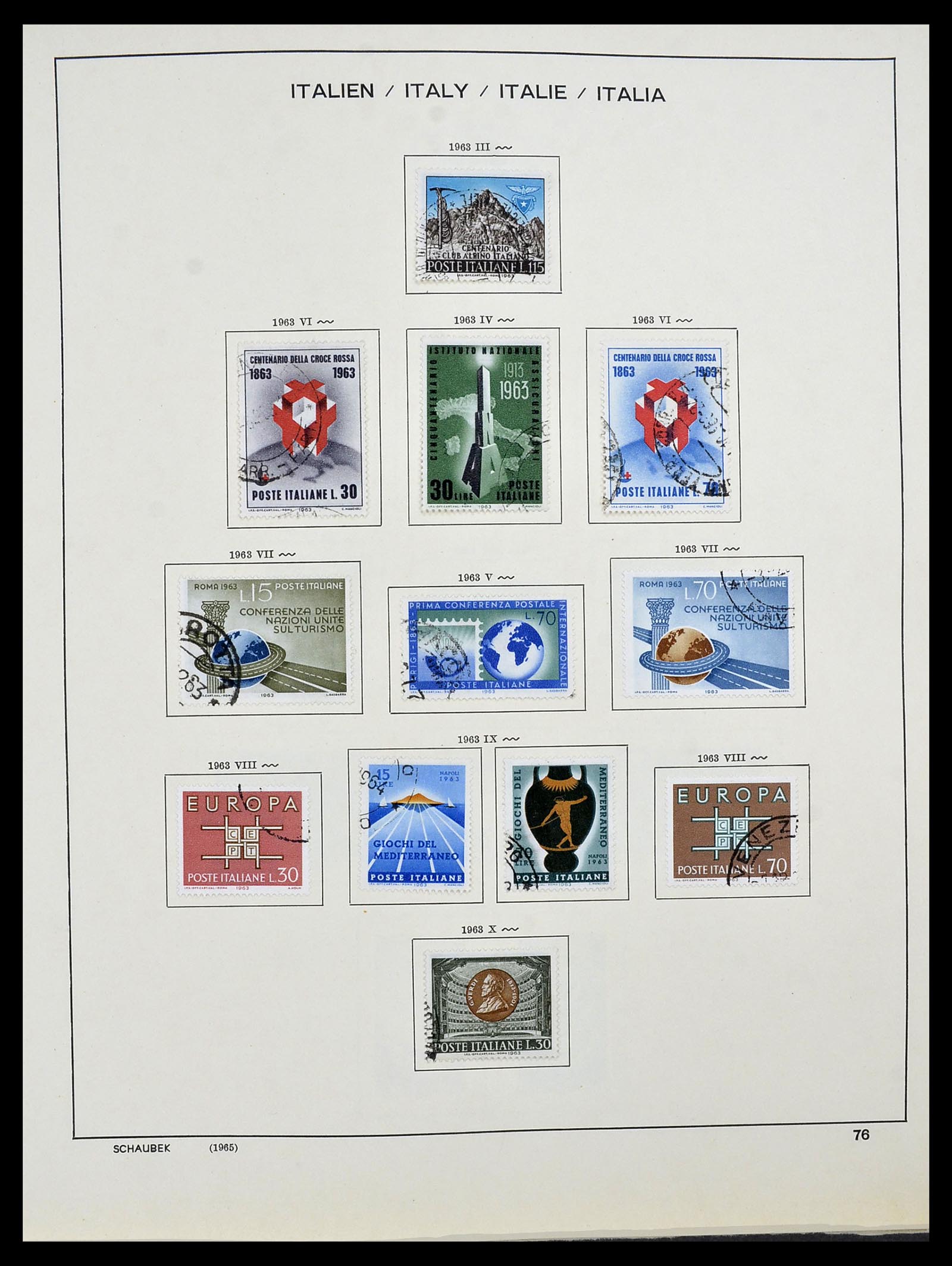 34420 077 - Stamp Collection 34420 Italy 1863-2001.