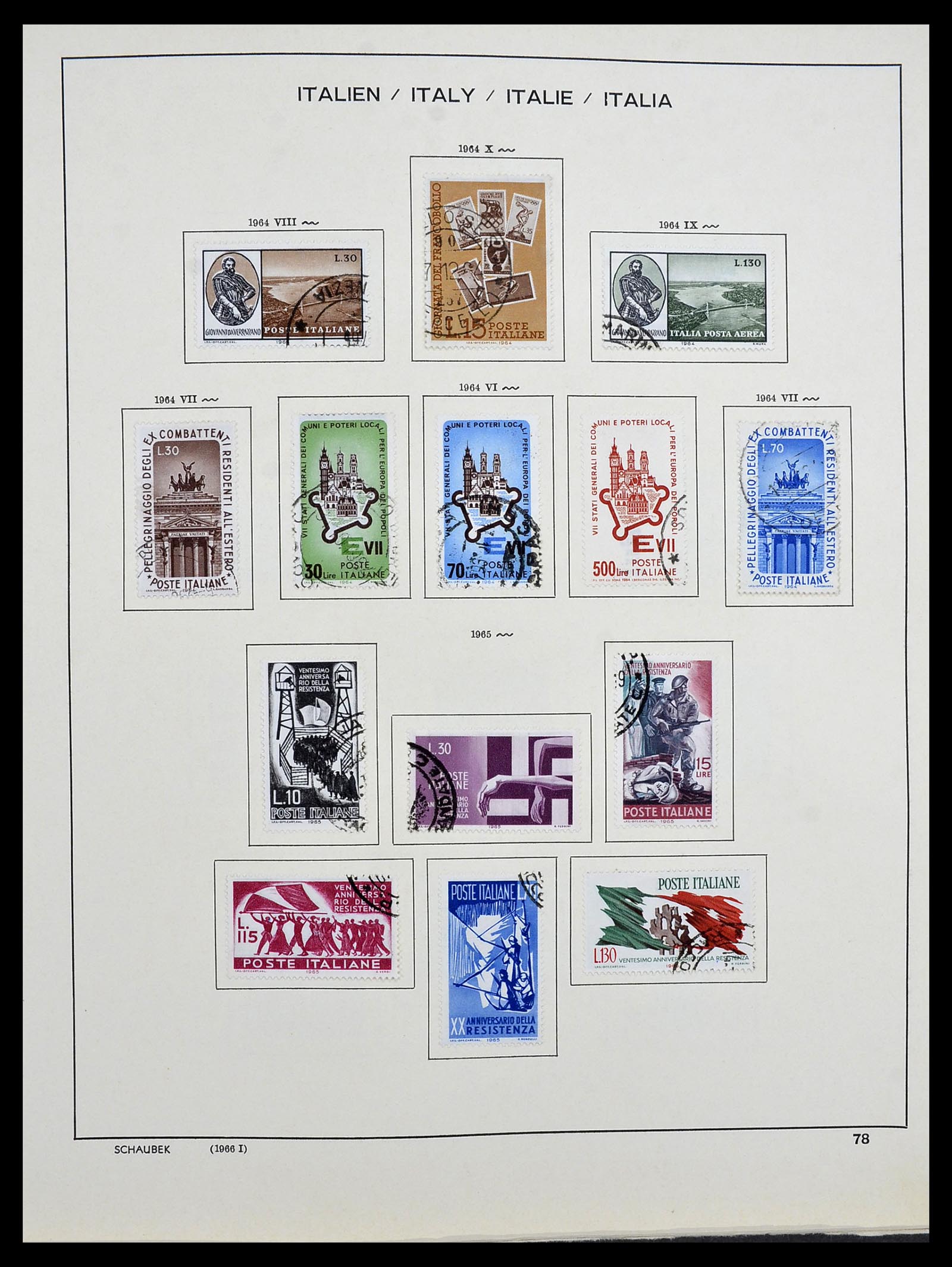34420 079 - Postzegelverzameling 34420 Italië 1863-2001.