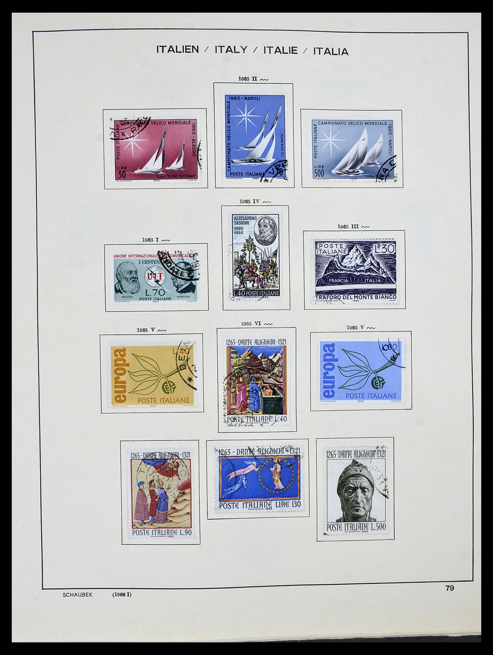 34420 080 - Stamp Collection 34420 Italy 1863-2001.