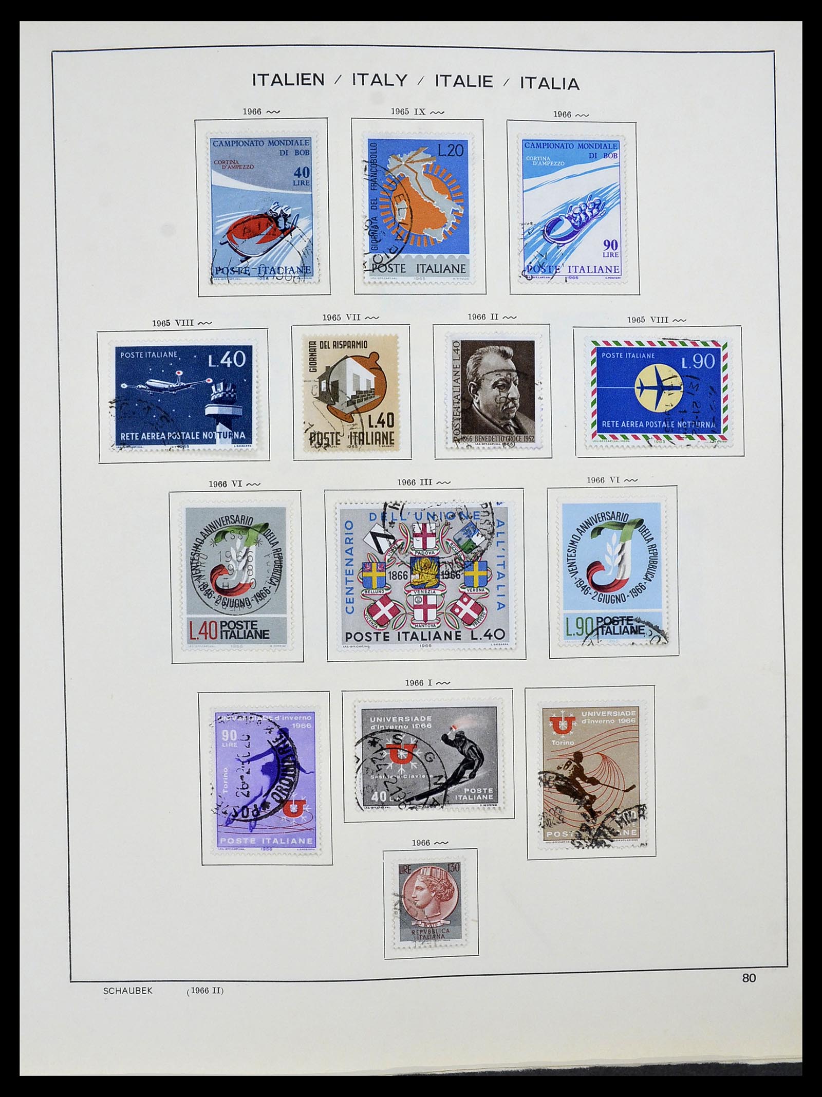 34420 081 - Postzegelverzameling 34420 Italië 1863-2001.