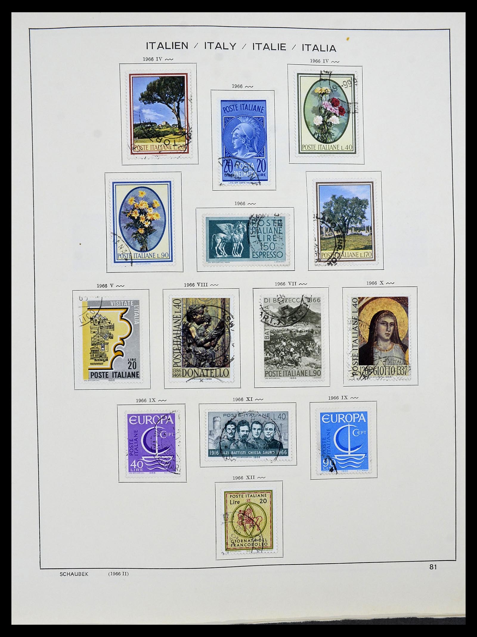 34420 082 - Postzegelverzameling 34420 Italië 1863-2001.