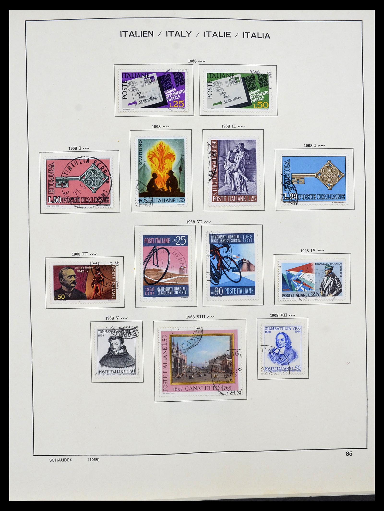 34420 086 - Postzegelverzameling 34420 Italië 1863-2001.