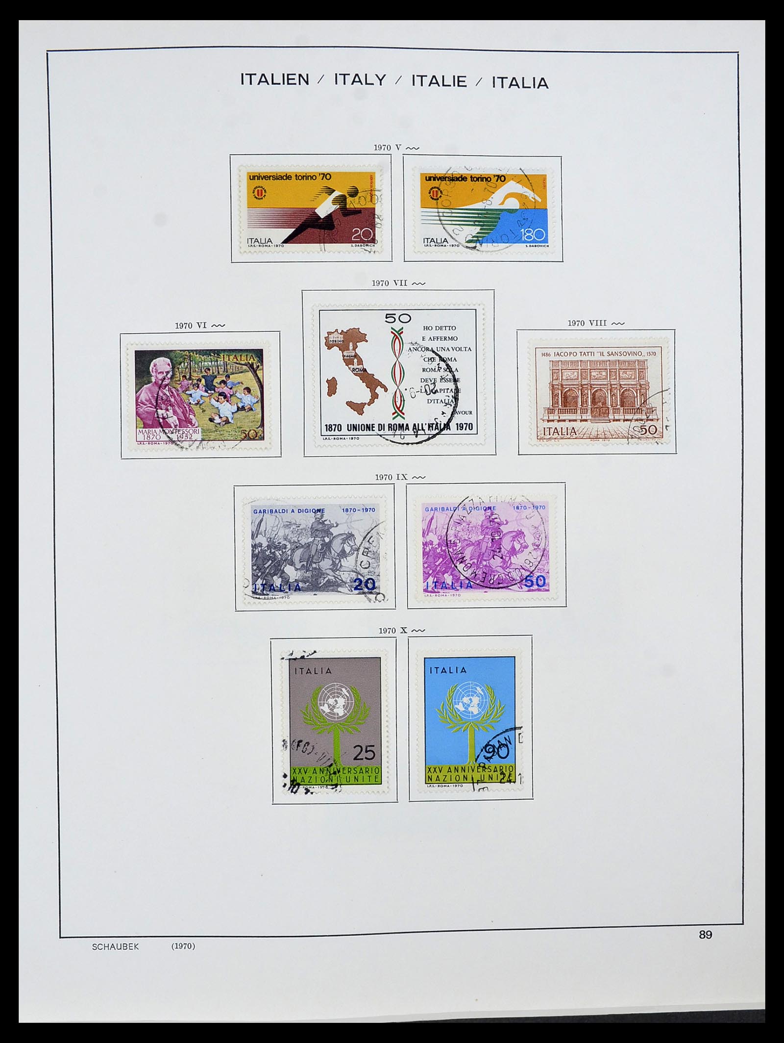 34420 090 - Postzegelverzameling 34420 Italië 1863-2001.