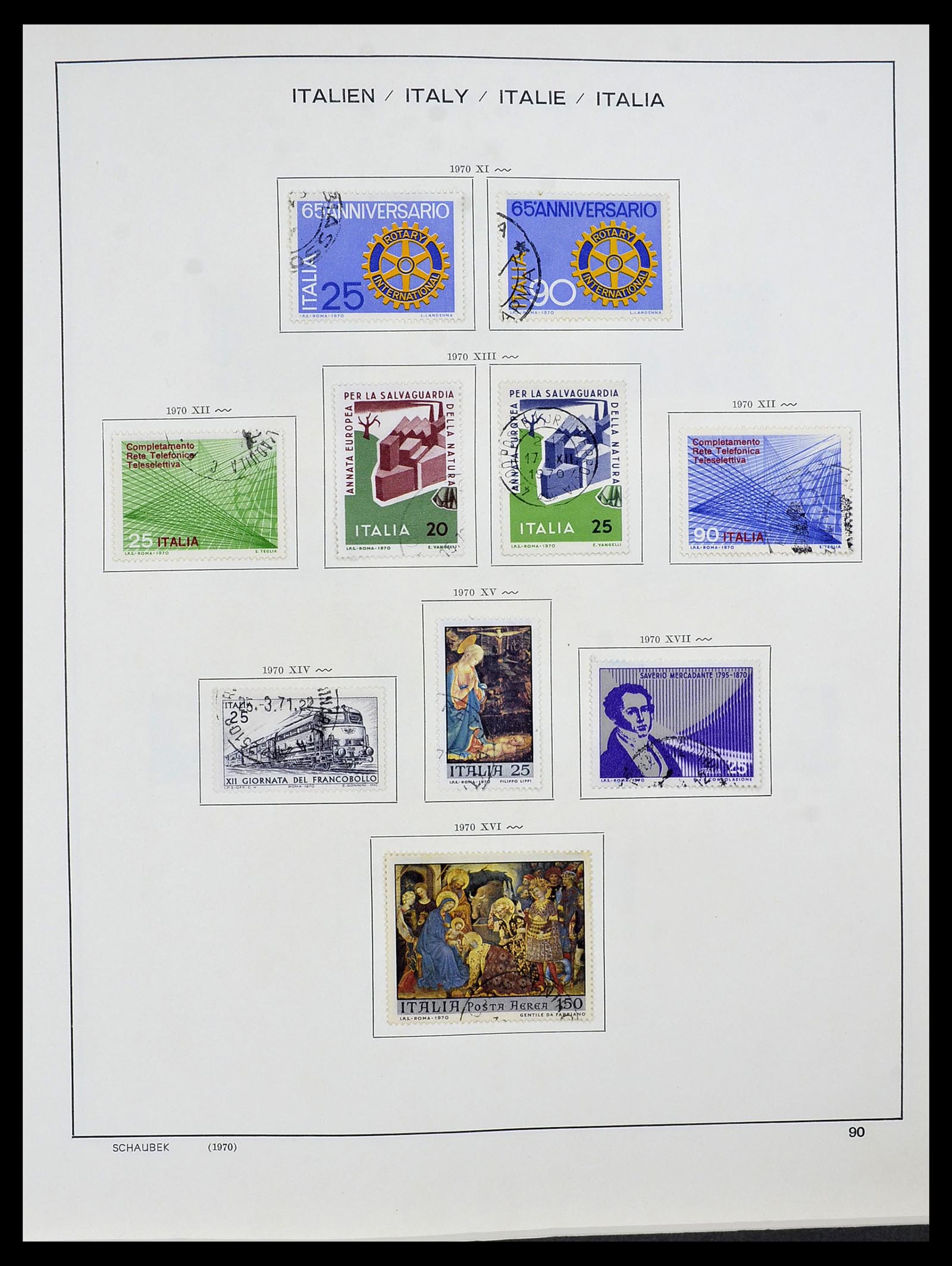 34420 091 - Stamp Collection 34420 Italy 1863-2001.
