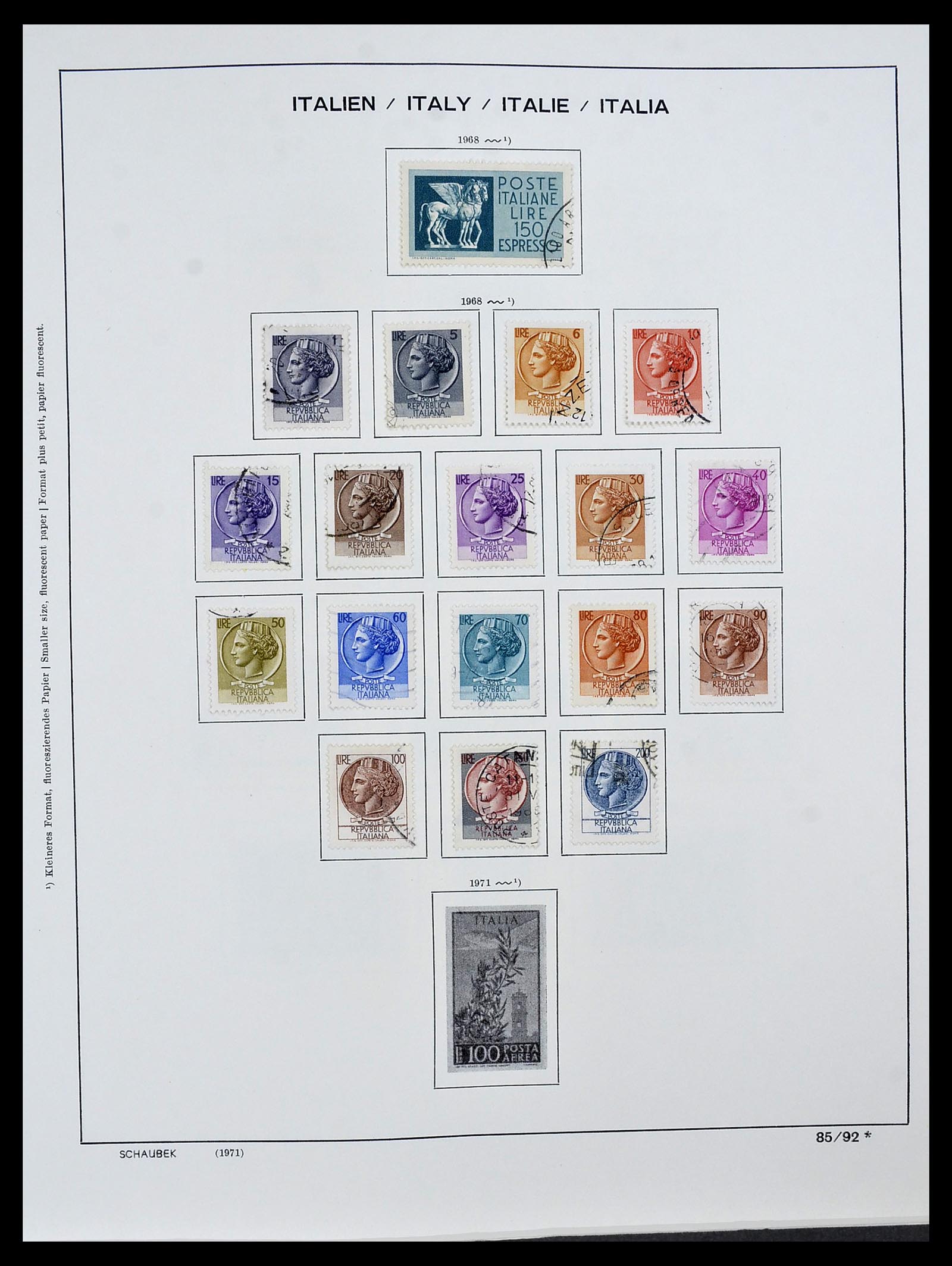 34420 093 - Stamp Collection 34420 Italy 1863-2001.