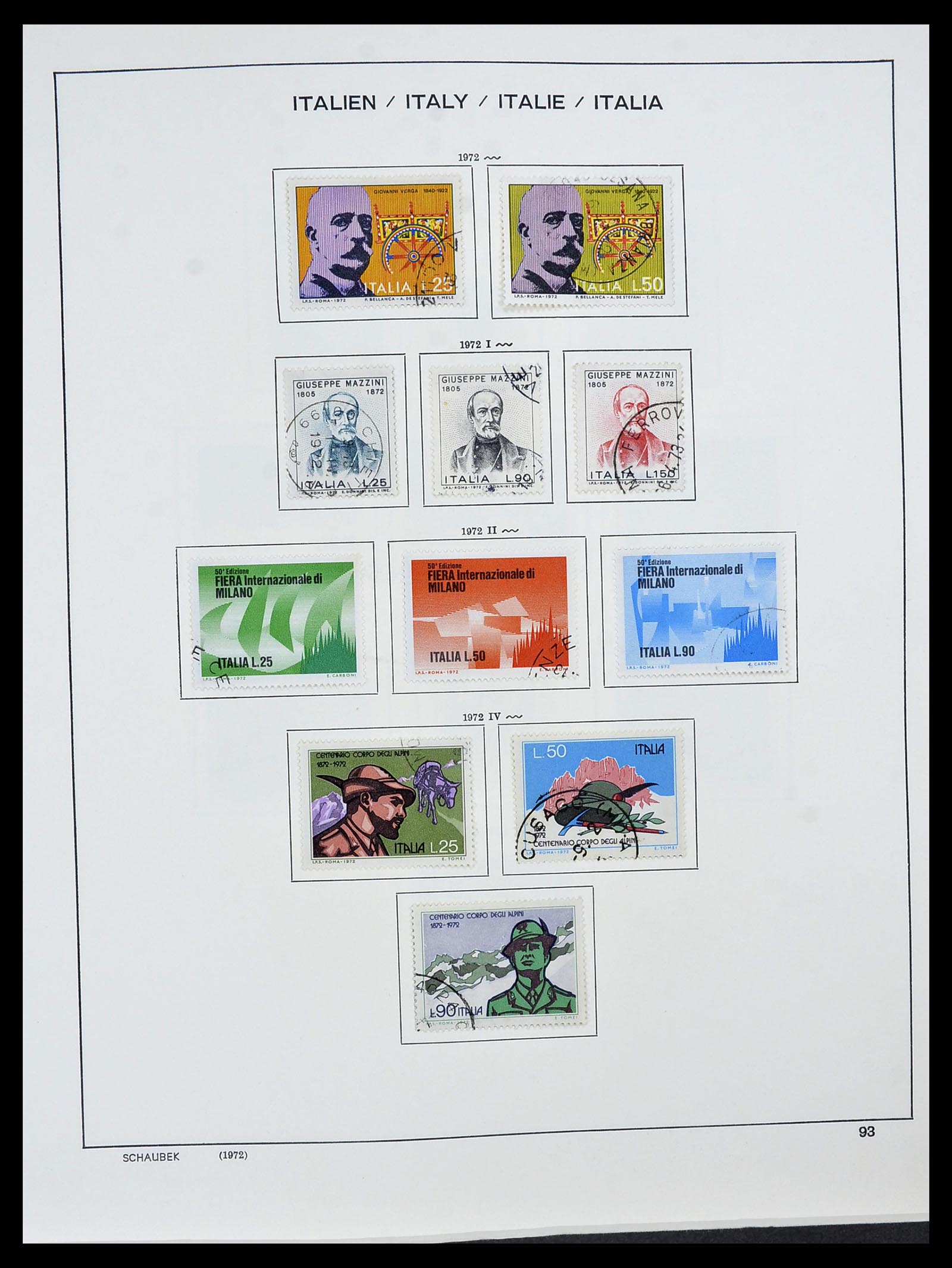 34420 095 - Postzegelverzameling 34420 Italië 1863-2001.
