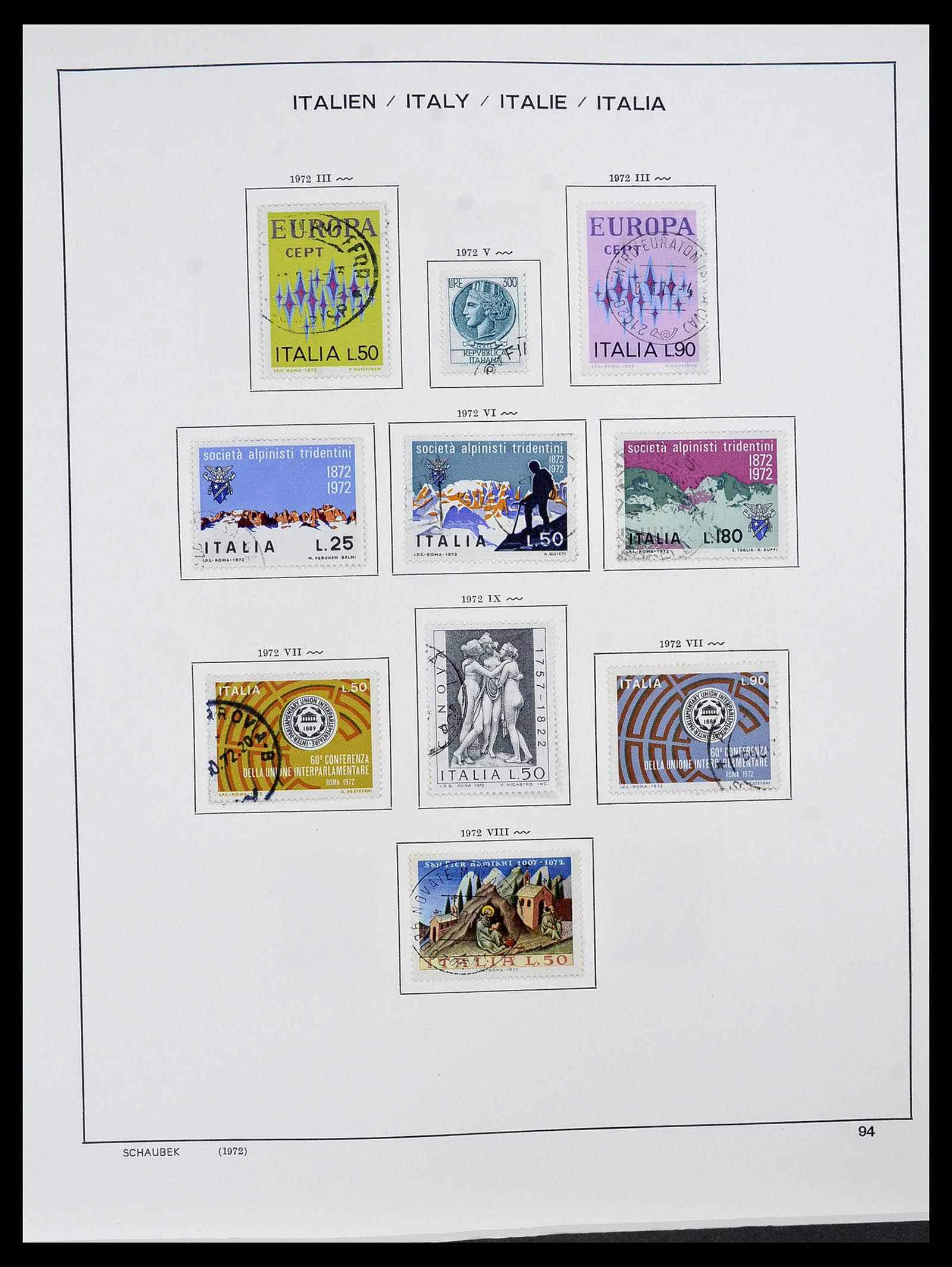 34420 096 - Stamp Collection 34420 Italy 1863-2001.