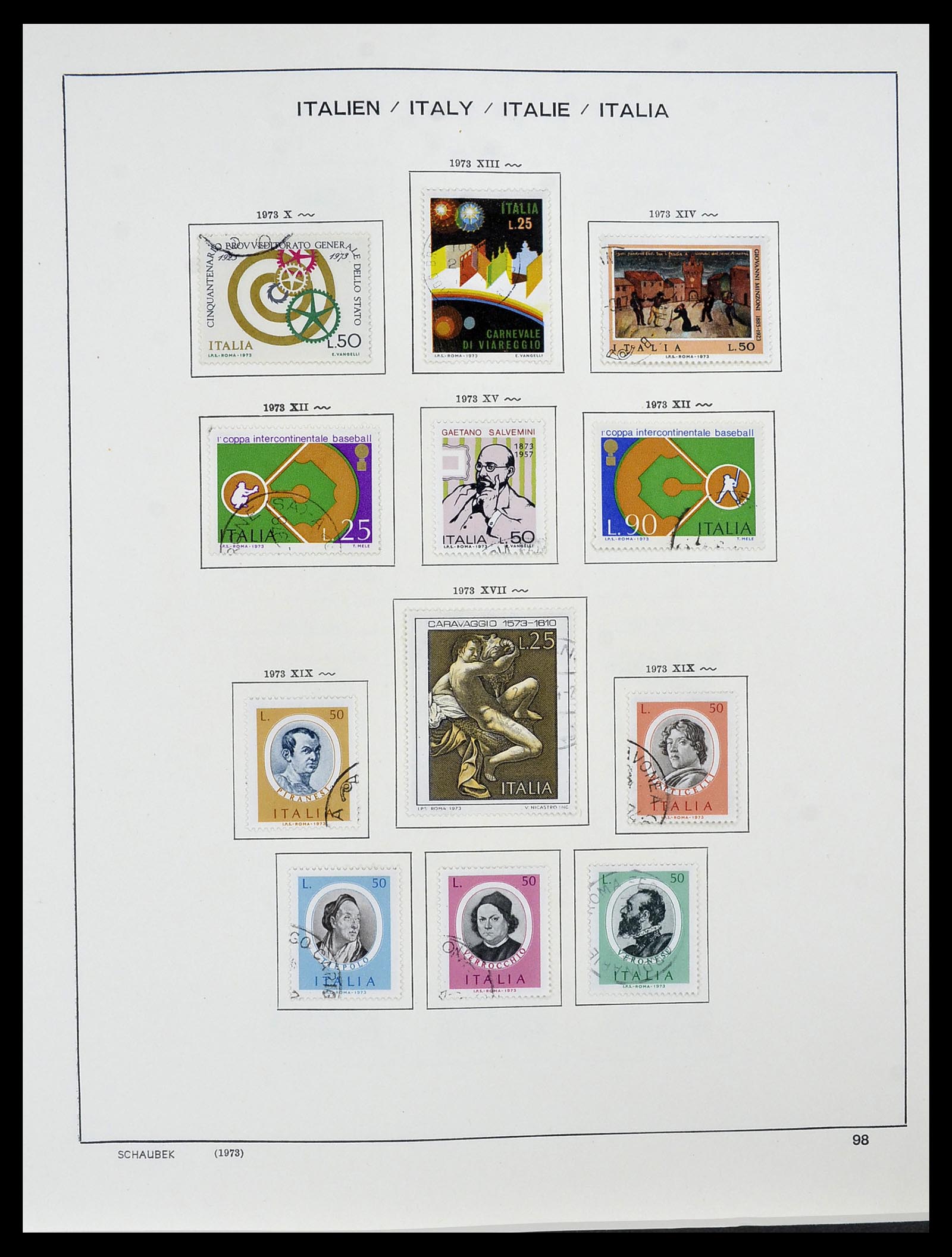 34420 100 - Postzegelverzameling 34420 Italië 1863-2001.