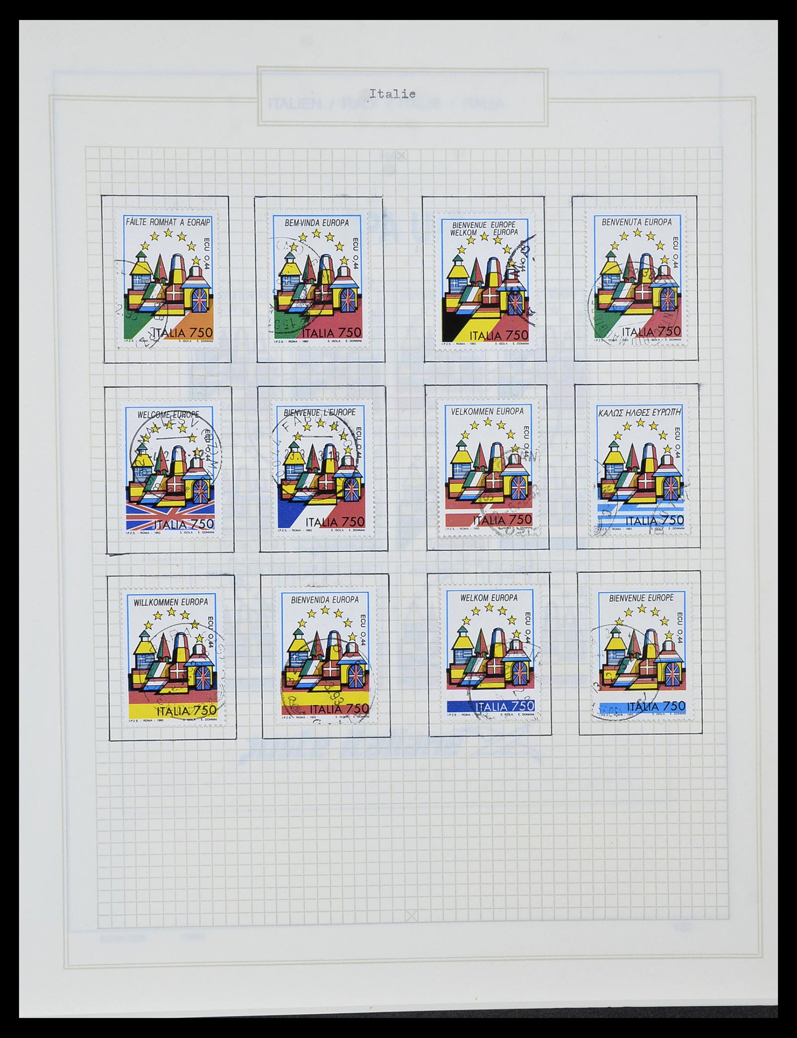 34420 184 - Postzegelverzameling 34420 Italië 1863-2001.