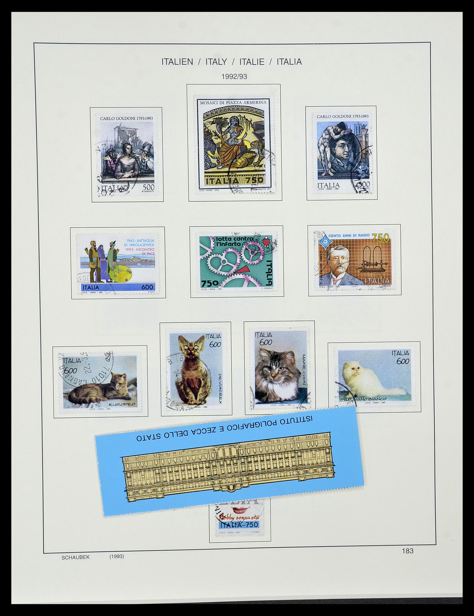 34420 186 - Postzegelverzameling 34420 Italië 1863-2001.