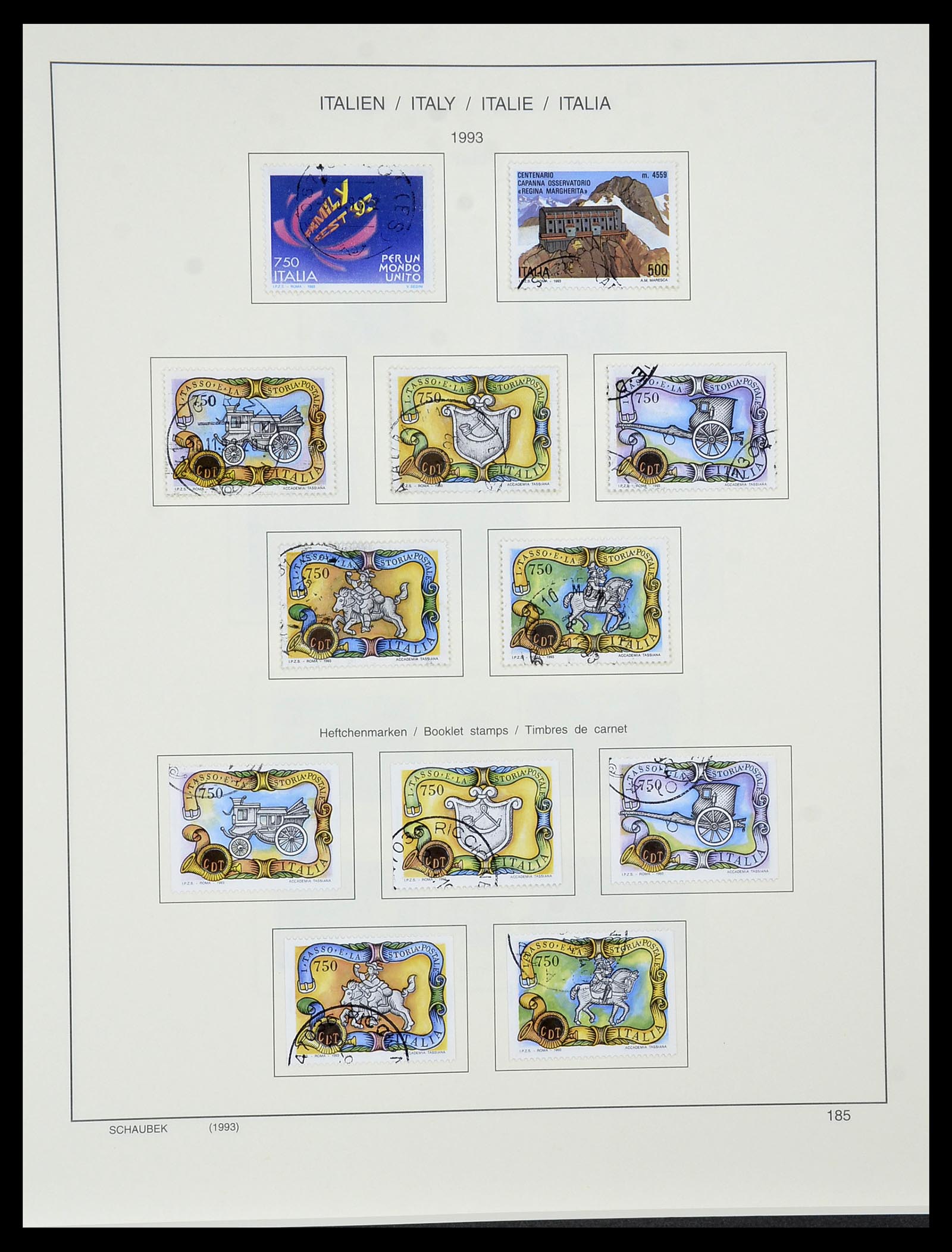 34420 188 - Postzegelverzameling 34420 Italië 1863-2001.