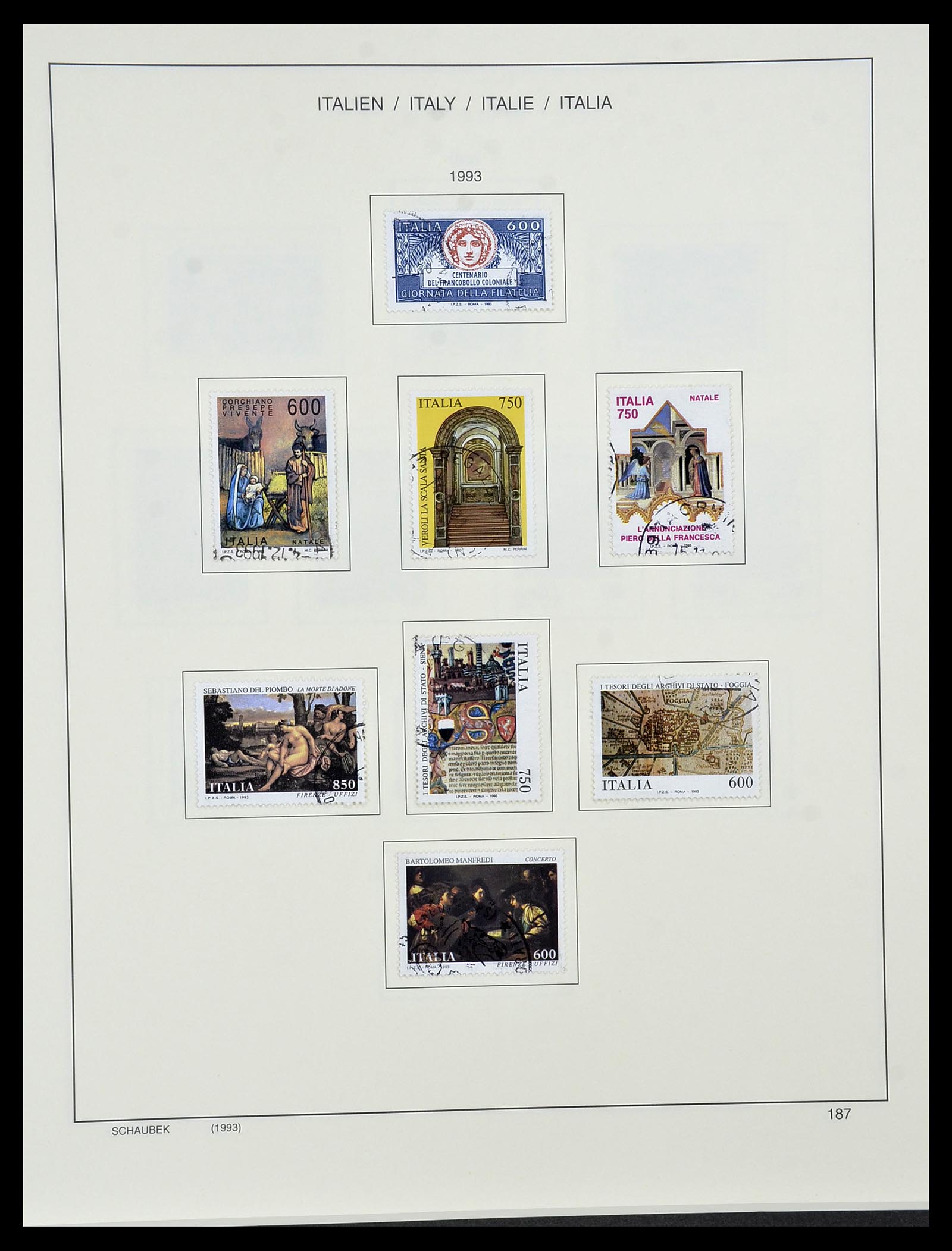 34420 190 - Postzegelverzameling 34420 Italië 1863-2001.