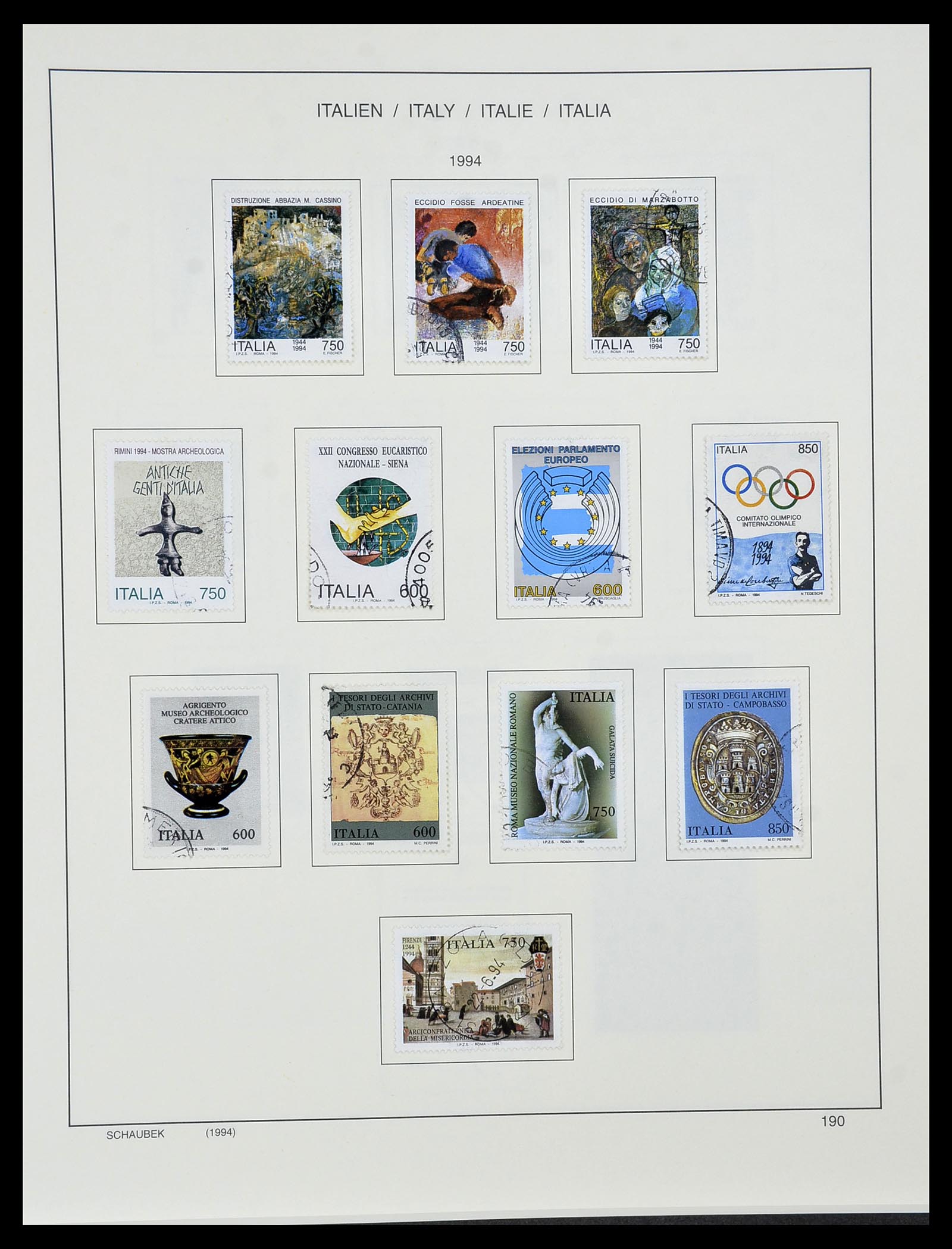 34420 193 - Postzegelverzameling 34420 Italië 1863-2001.