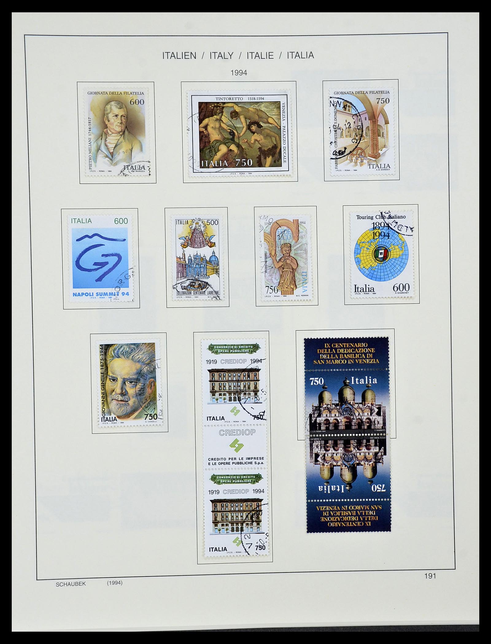 34420 194 - Postzegelverzameling 34420 Italië 1863-2001.