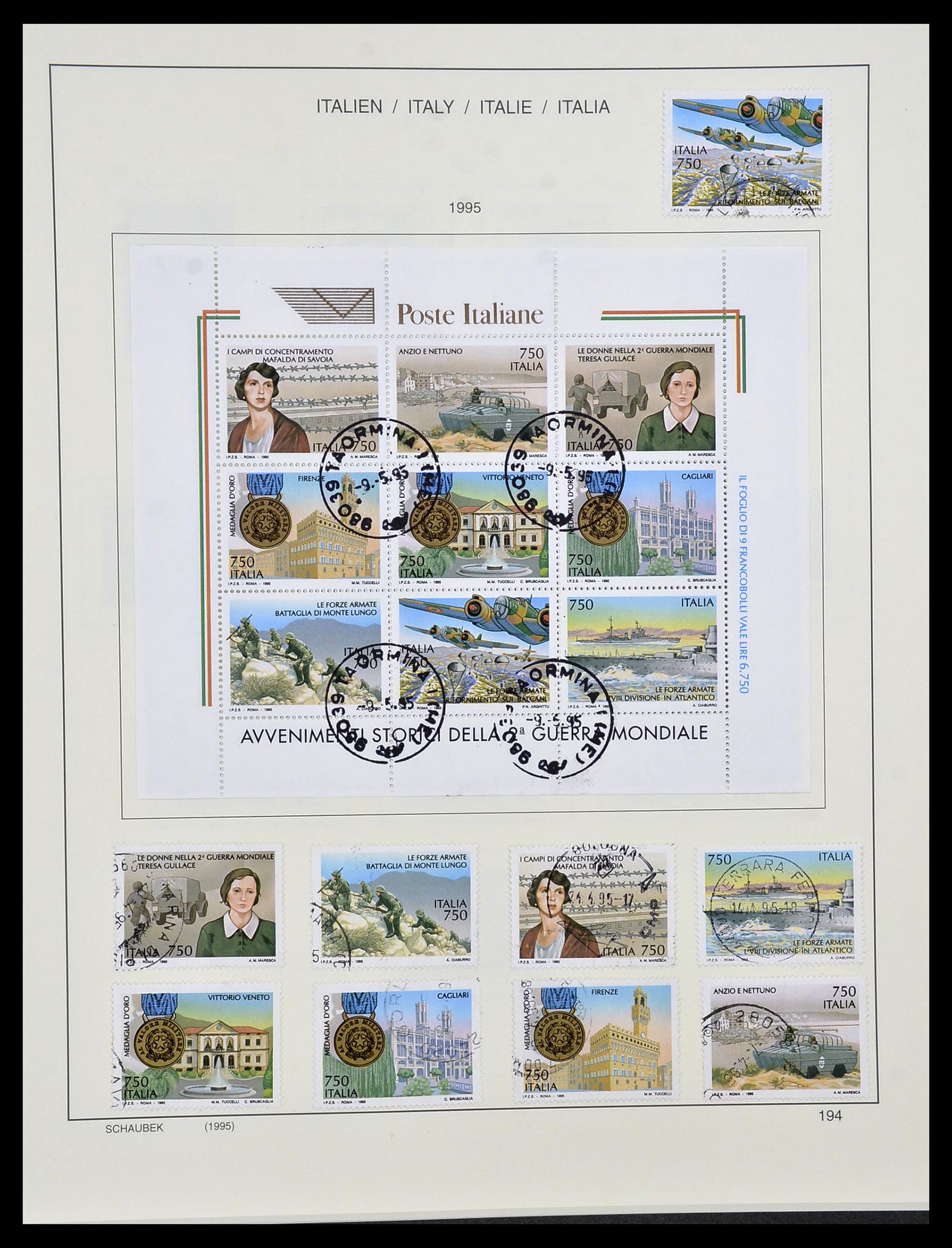 34420 197 - Postzegelverzameling 34420 Italië 1863-2001.