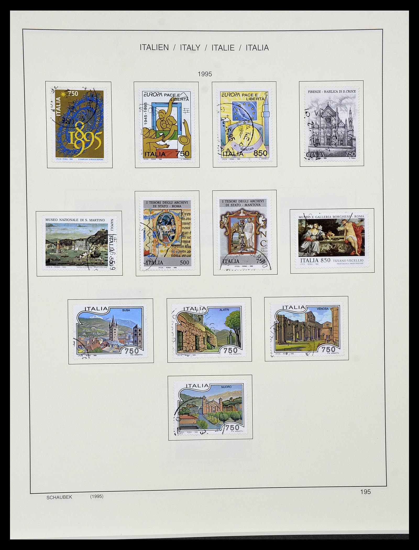 34420 198 - Postzegelverzameling 34420 Italië 1863-2001.