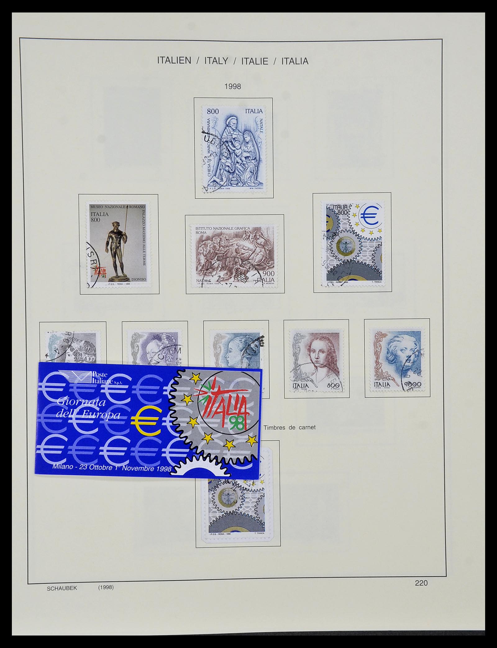 34420 223 - Stamp Collection 34420 Italy 1863-2001.