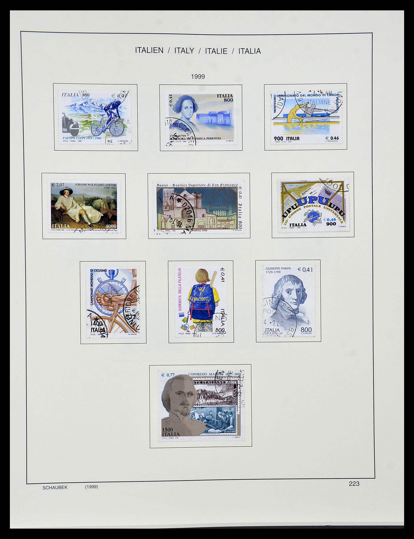 34420 226 - Stamp Collection 34420 Italy 1863-2001.