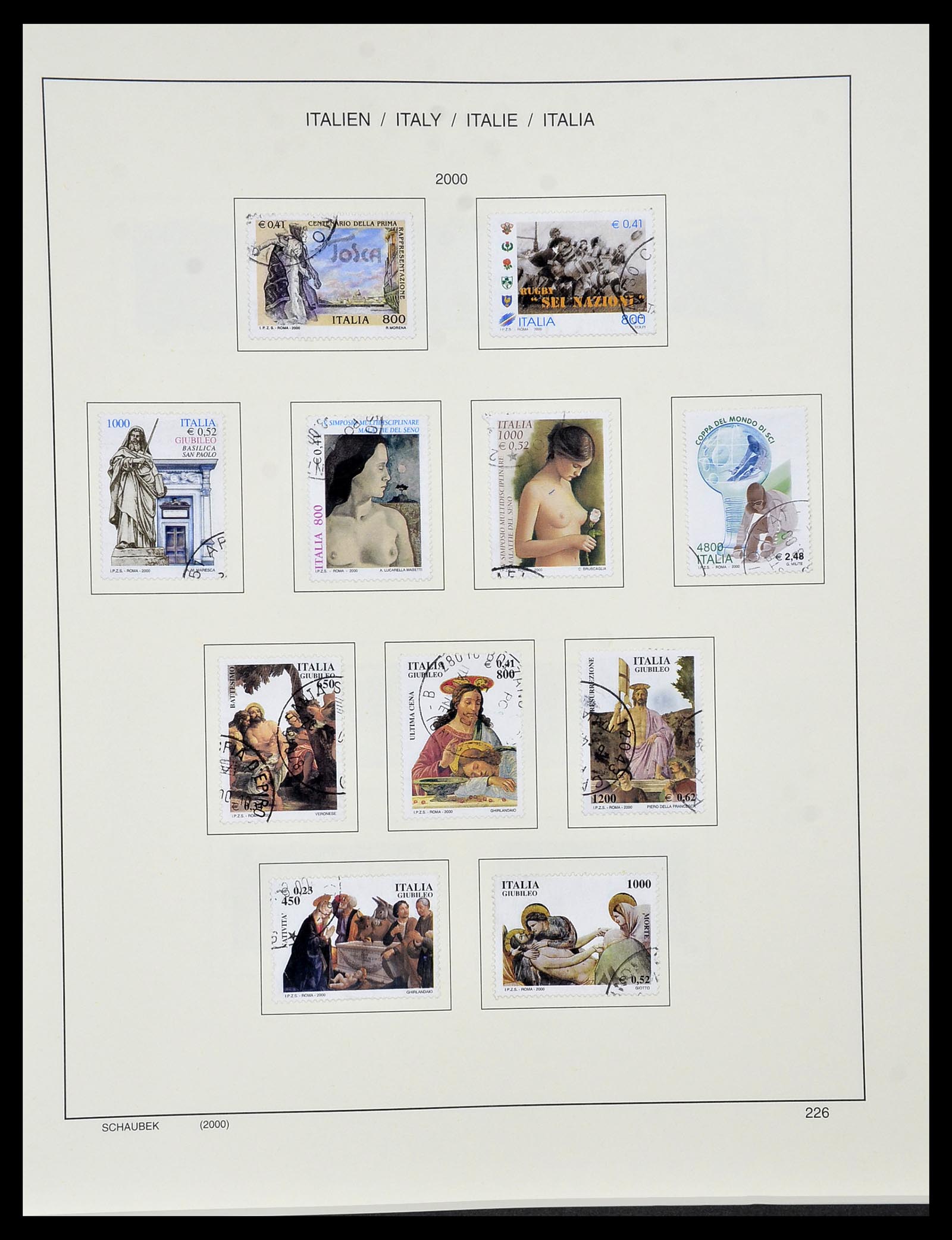 34420 229 - Postzegelverzameling 34420 Italië 1863-2001.