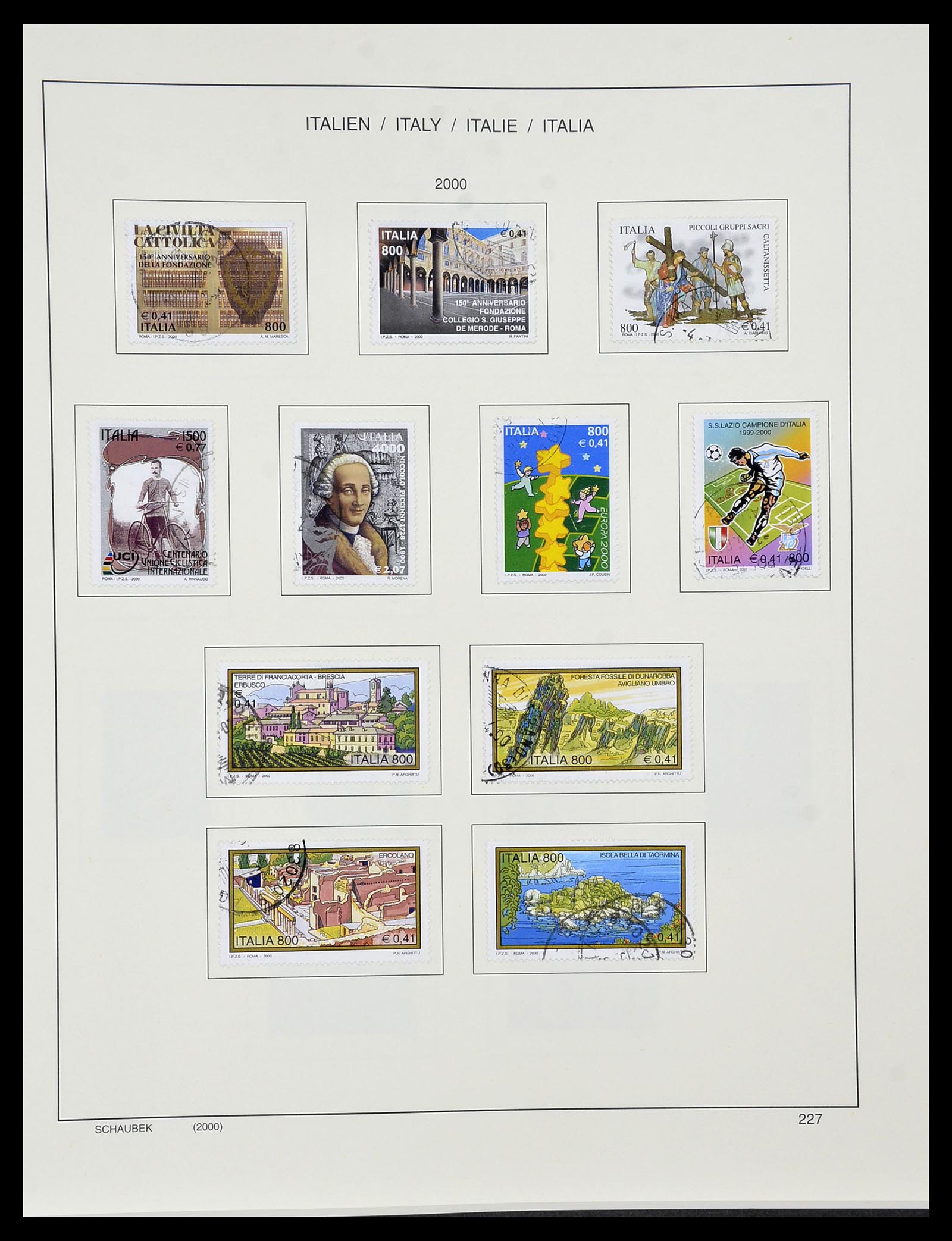 34420 230 - Stamp Collection 34420 Italy 1863-2001.