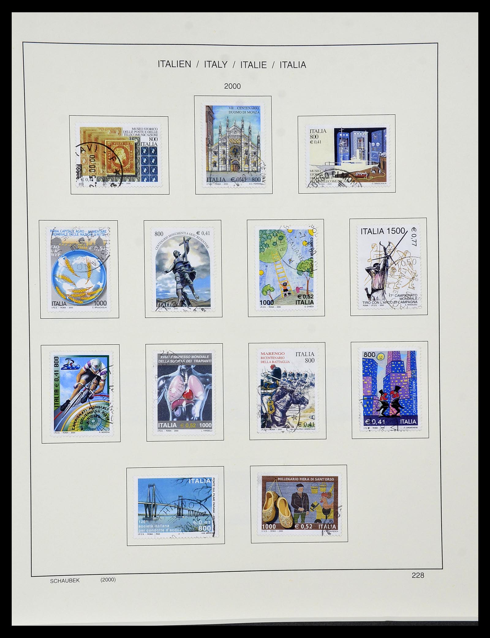 34420 231 - Postzegelverzameling 34420 Italië 1863-2001.
