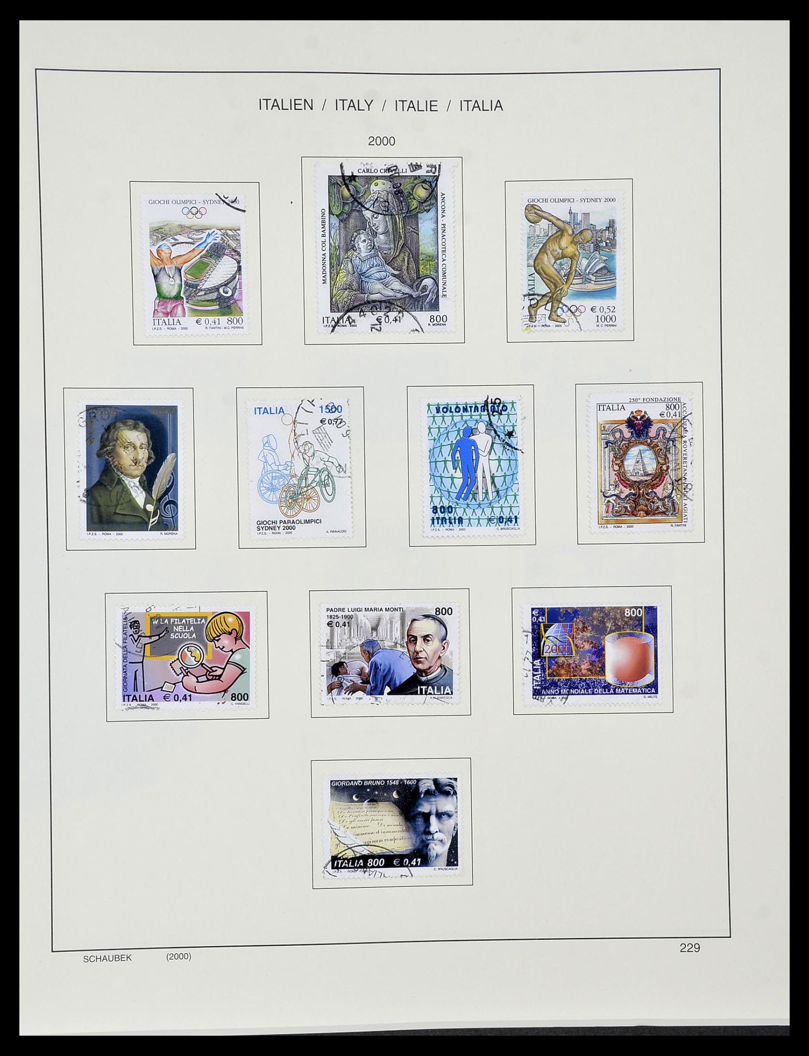 34420 232 - Postzegelverzameling 34420 Italië 1863-2001.