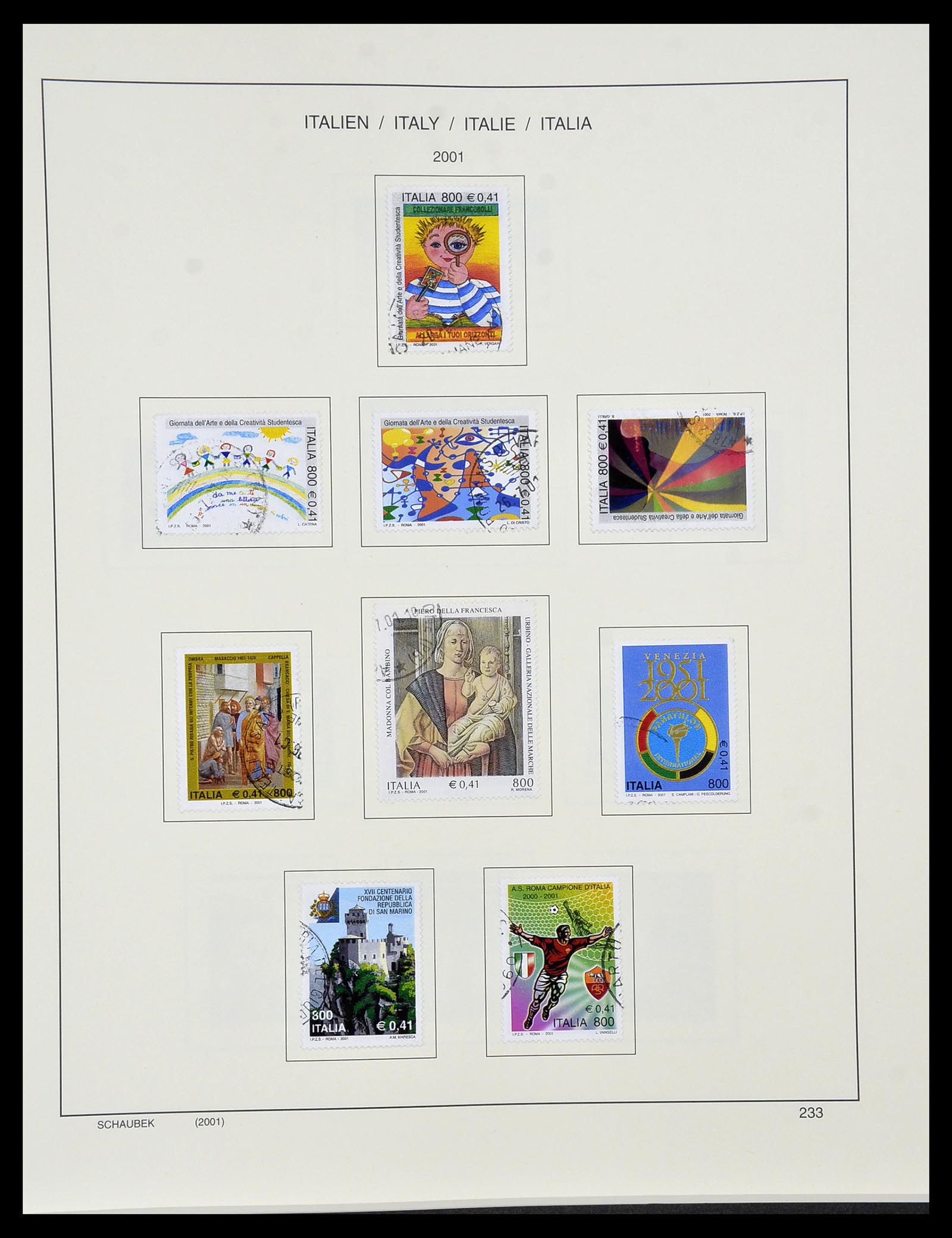 34420 236 - Postzegelverzameling 34420 Italië 1863-2001.