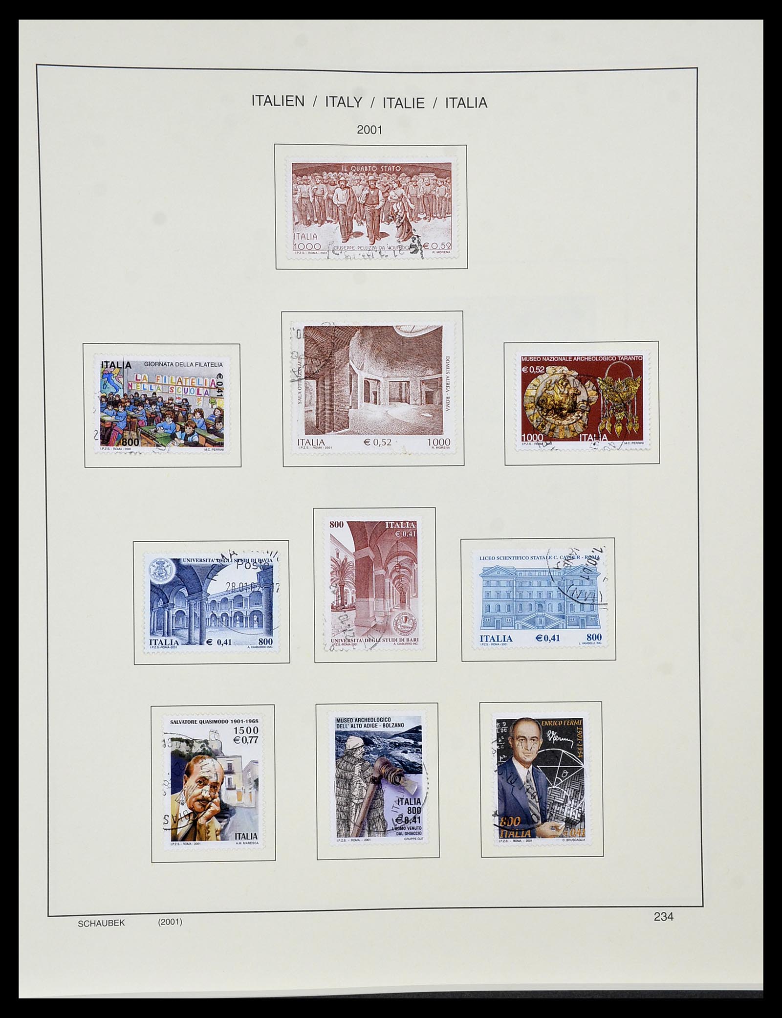 34420 237 - Postzegelverzameling 34420 Italië 1863-2001.