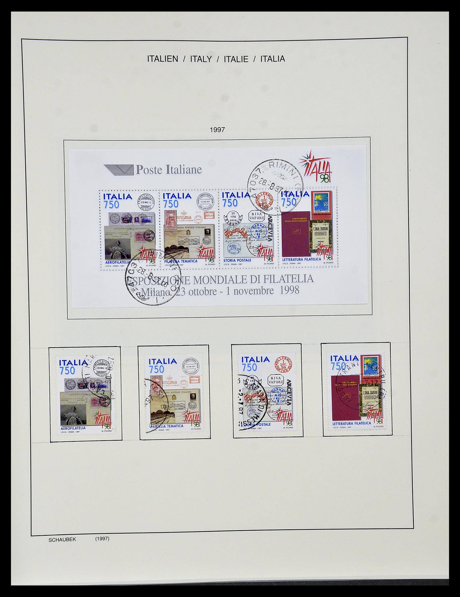 34420 250 - Postzegelverzameling 34420 Italië 1863-2001.