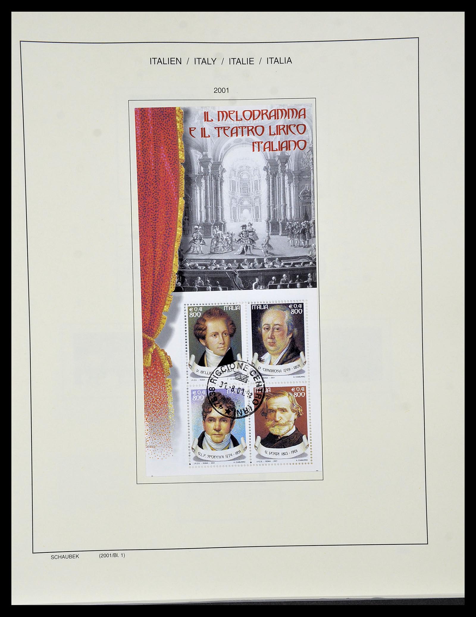 34420 258 - Postzegelverzameling 34420 Italië 1863-2001.