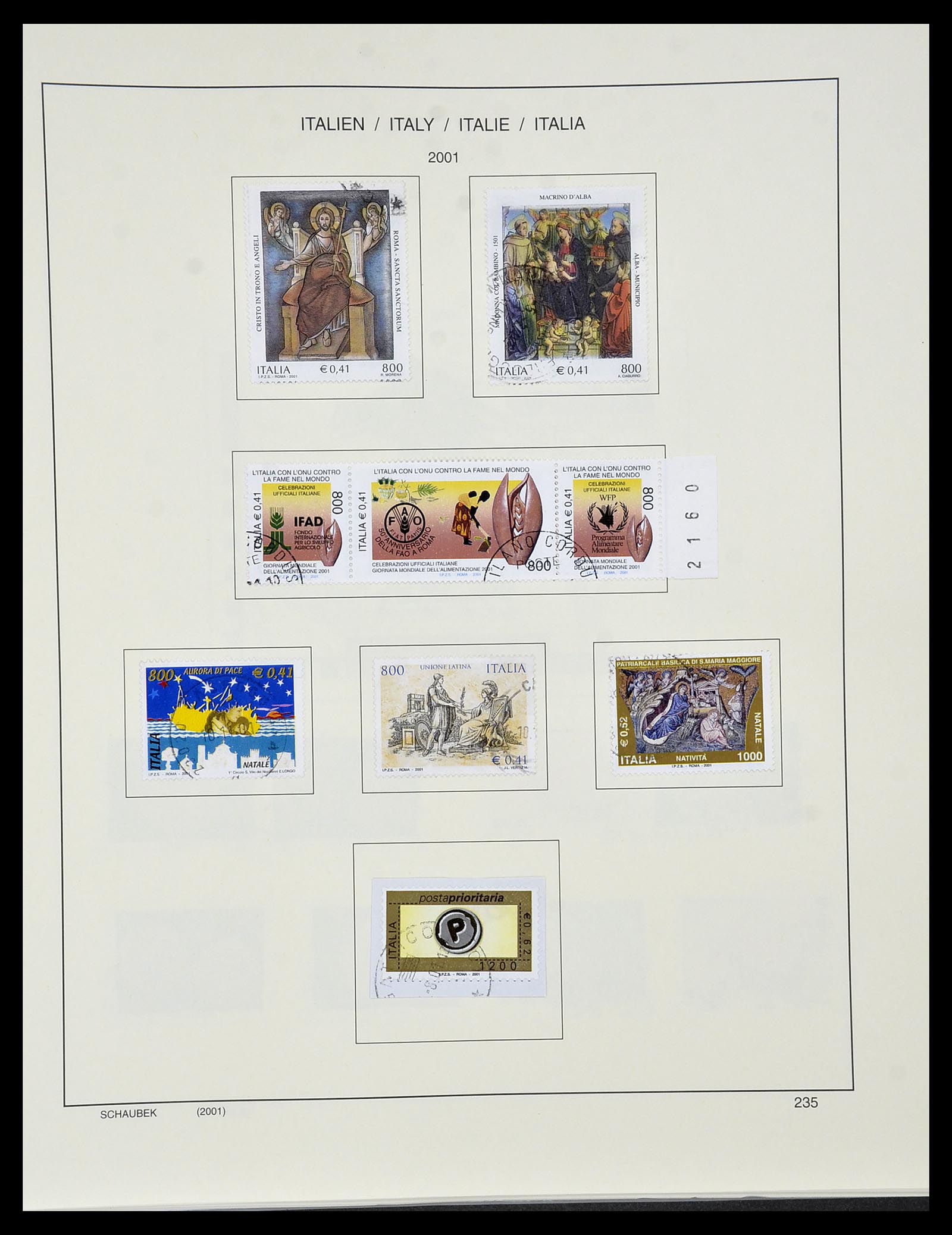 34420 259 - Postzegelverzameling 34420 Italië 1863-2001.