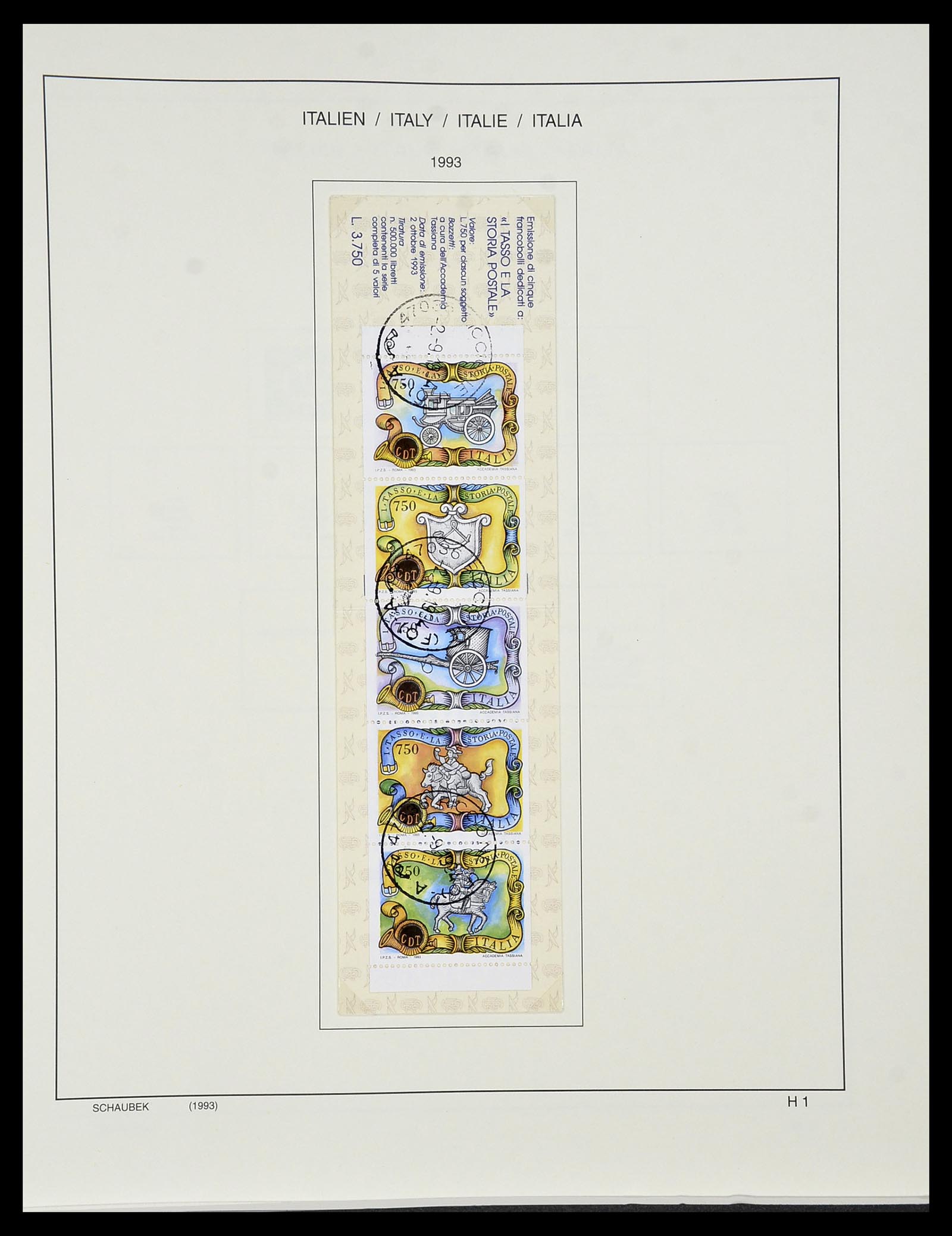 34420 262 - Stamp Collection 34420 Italy 1863-2001.