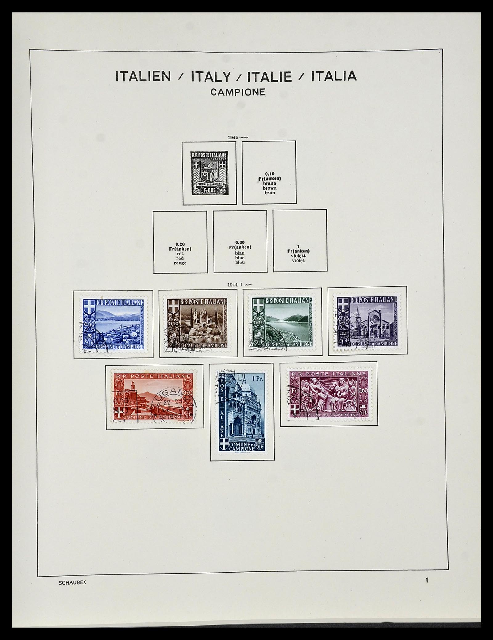 34420 270 - Stamp Collection 34420 Italy 1863-2001.