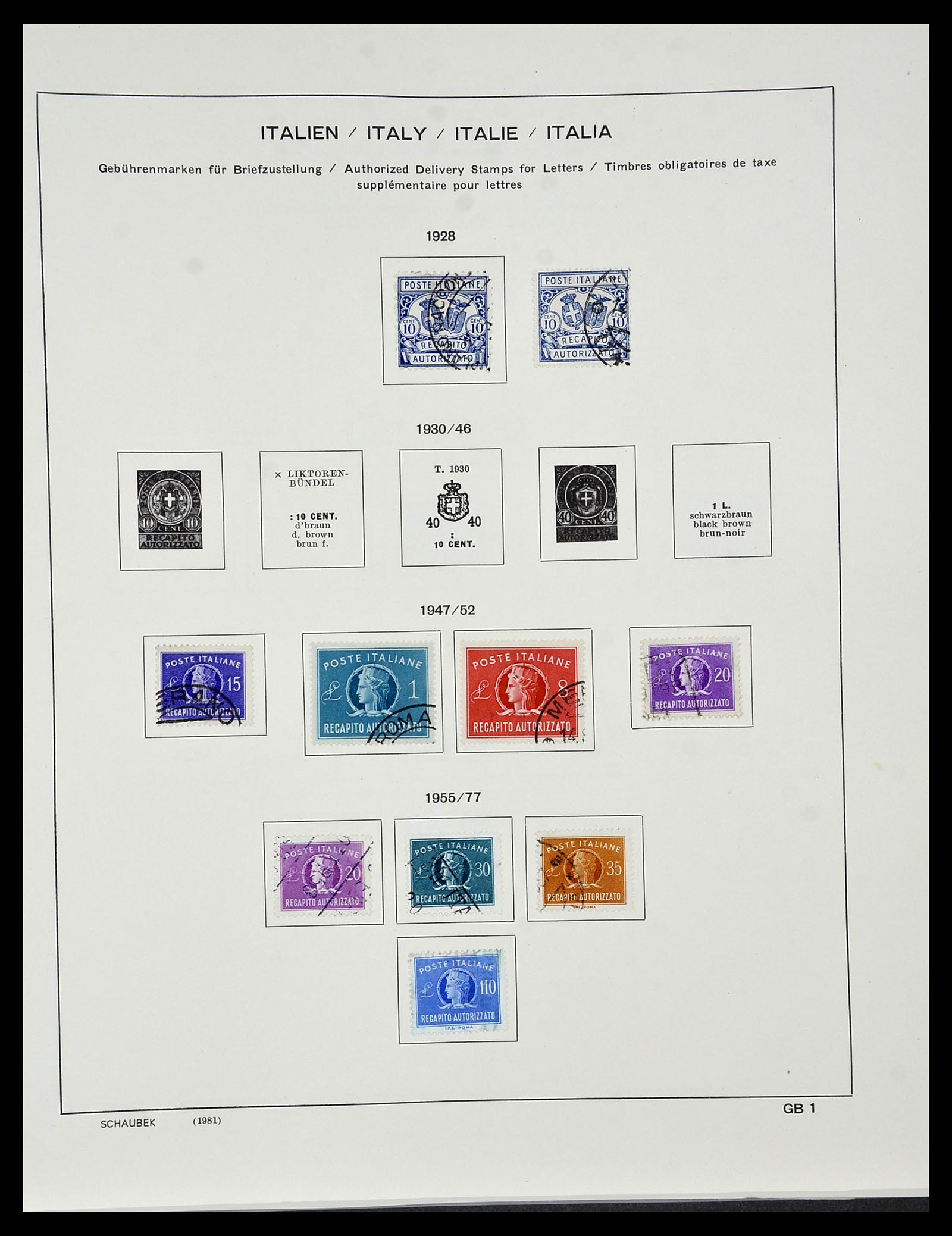 34420 271 - Stamp Collection 34420 Italy 1863-2001.