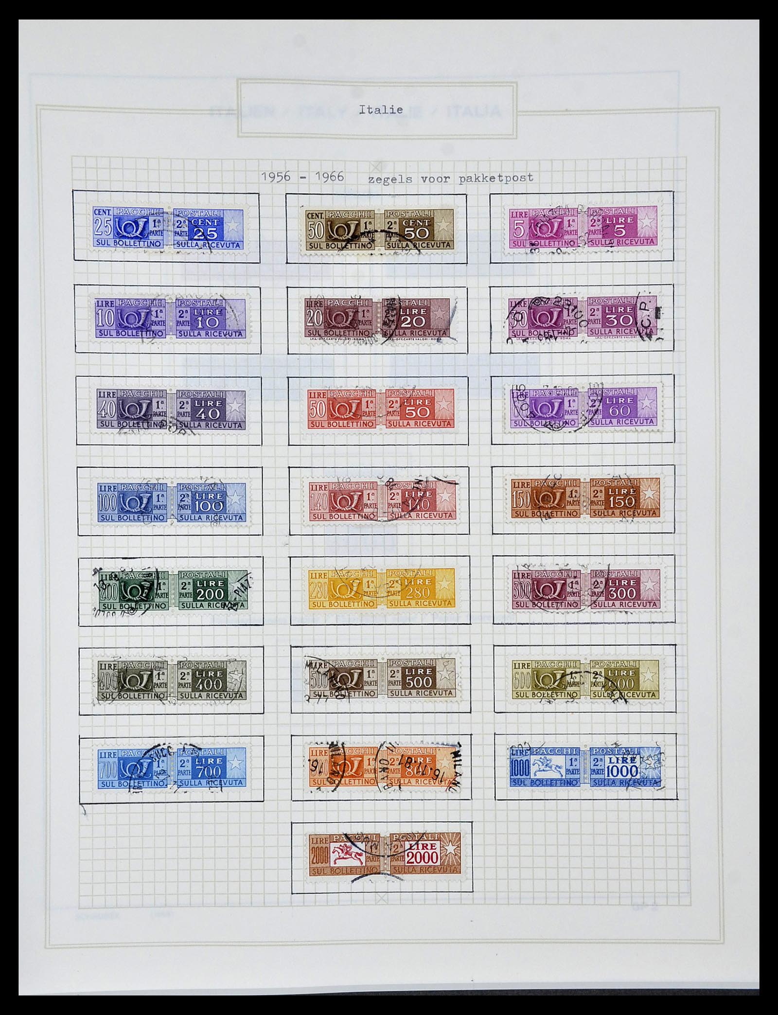 34420 275 - Postzegelverzameling 34420 Italië 1863-2001.