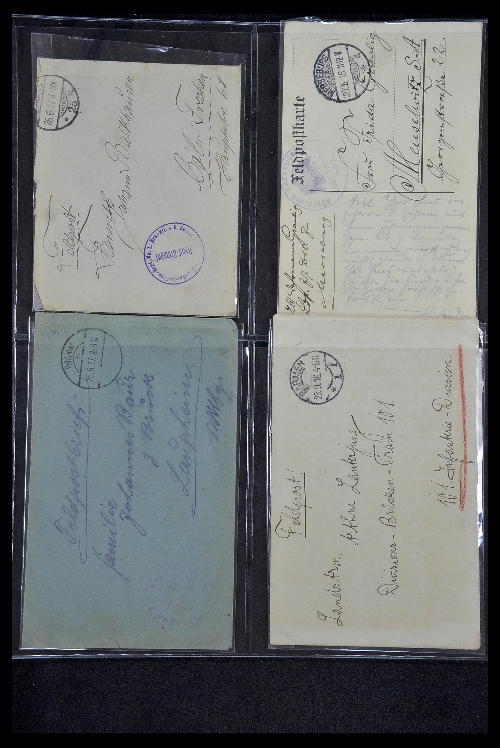 34421 011 - Stamp Collection 34421 Germany fieldpost WW I and WW II.