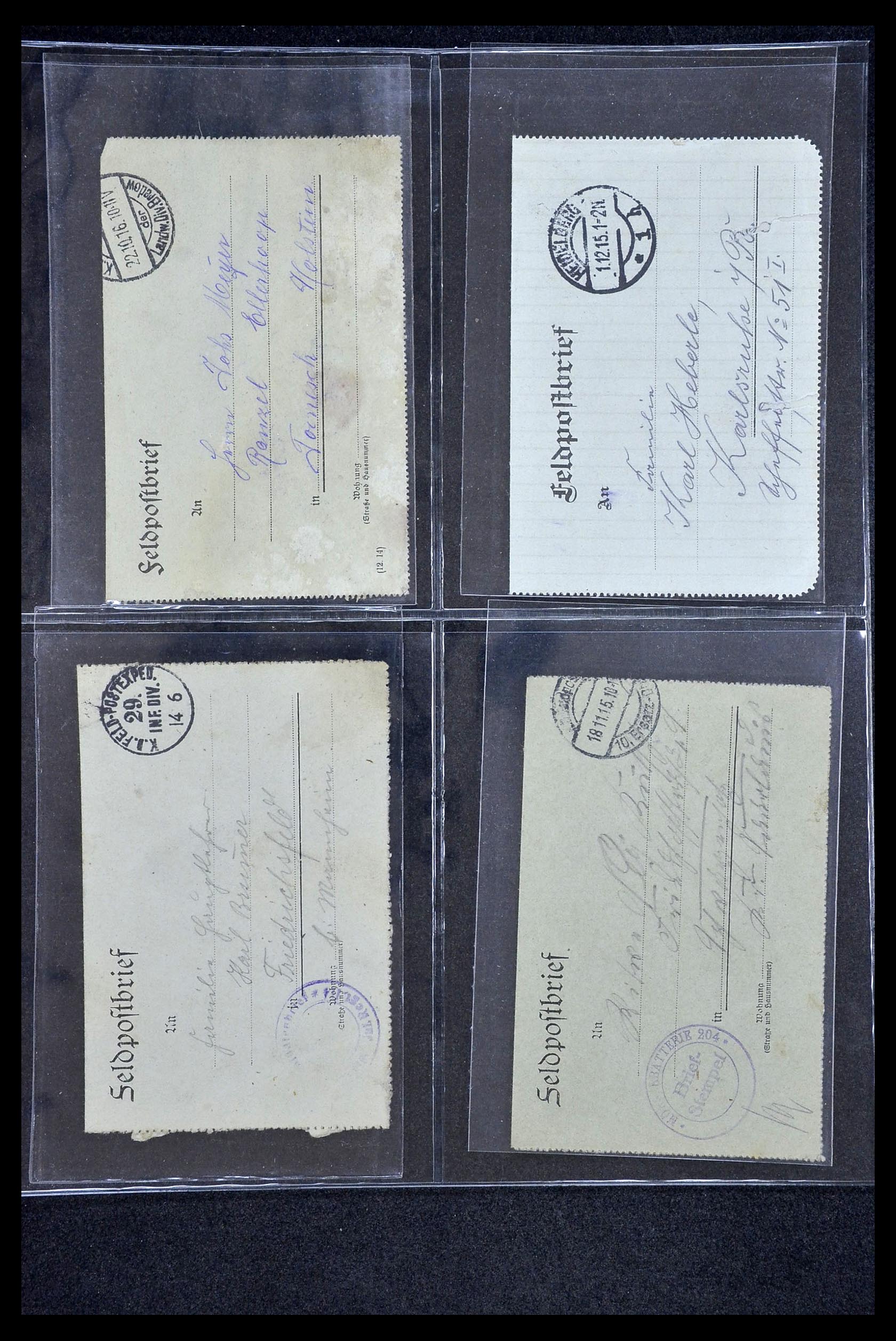 34421 039 - Stamp Collection 34421 Germany fieldpost WW I and WW II.
