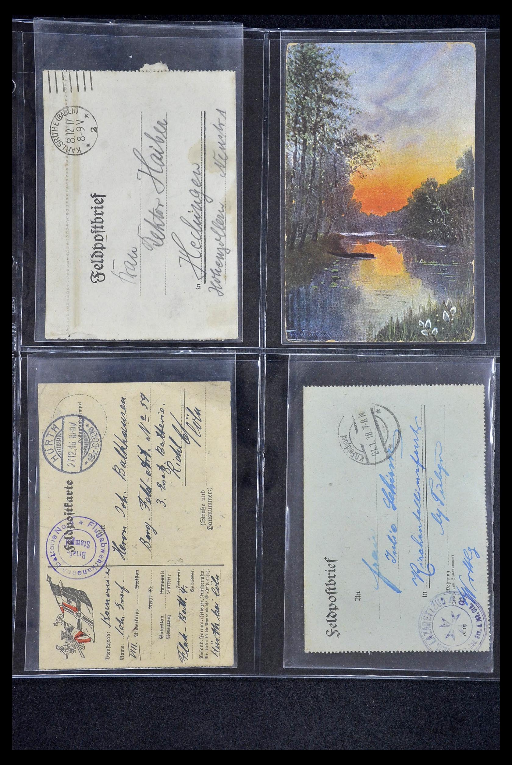 34421 045 - Stamp Collection 34421 Germany fieldpost WW I and WW II.