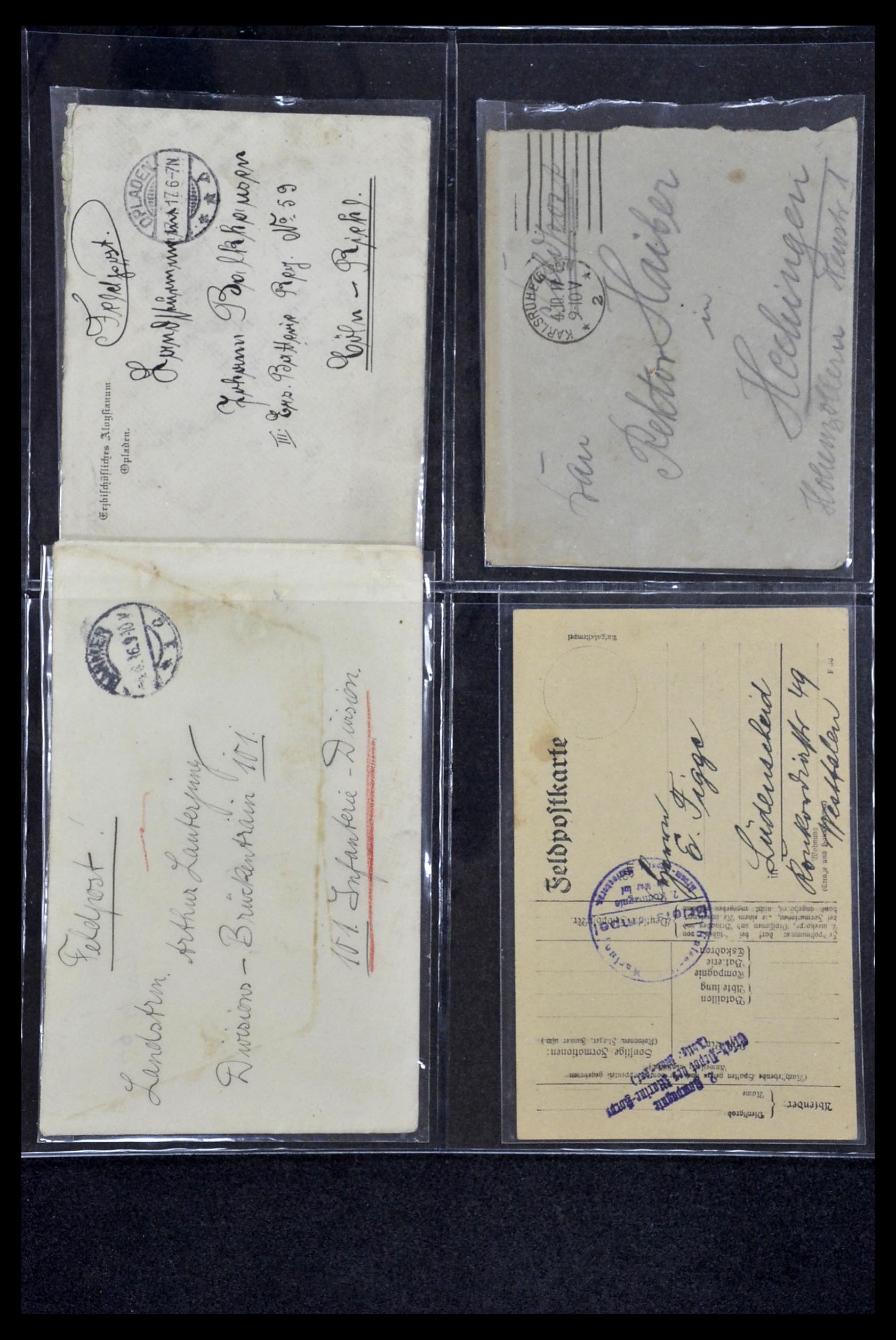 34421 053 - Stamp Collection 34421 Germany fieldpost WW I and WW II.