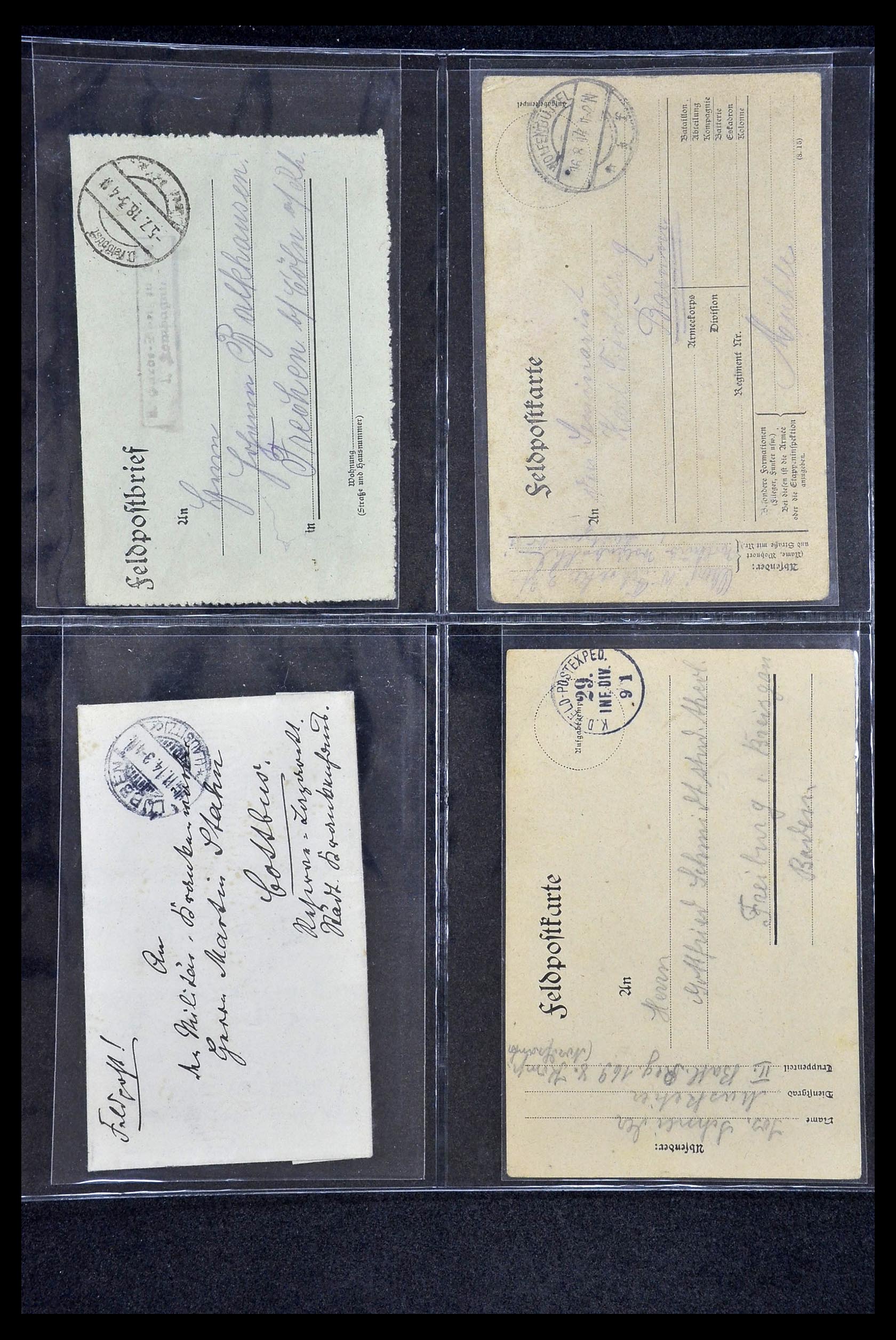 34421 059 - Stamp Collection 34421 Germany fieldpost WW I and WW II.