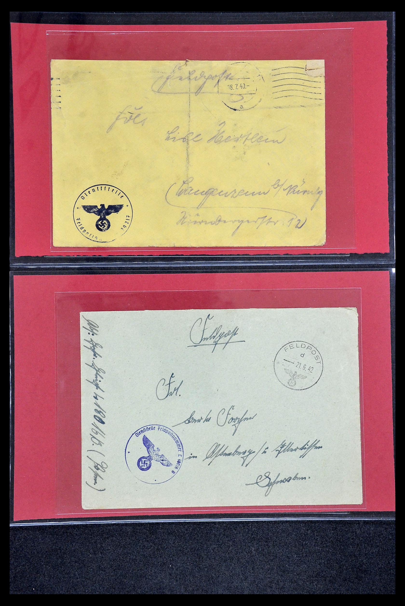 34421 125 - Stamp Collection 34421 Germany fieldpost WW I and WW II.