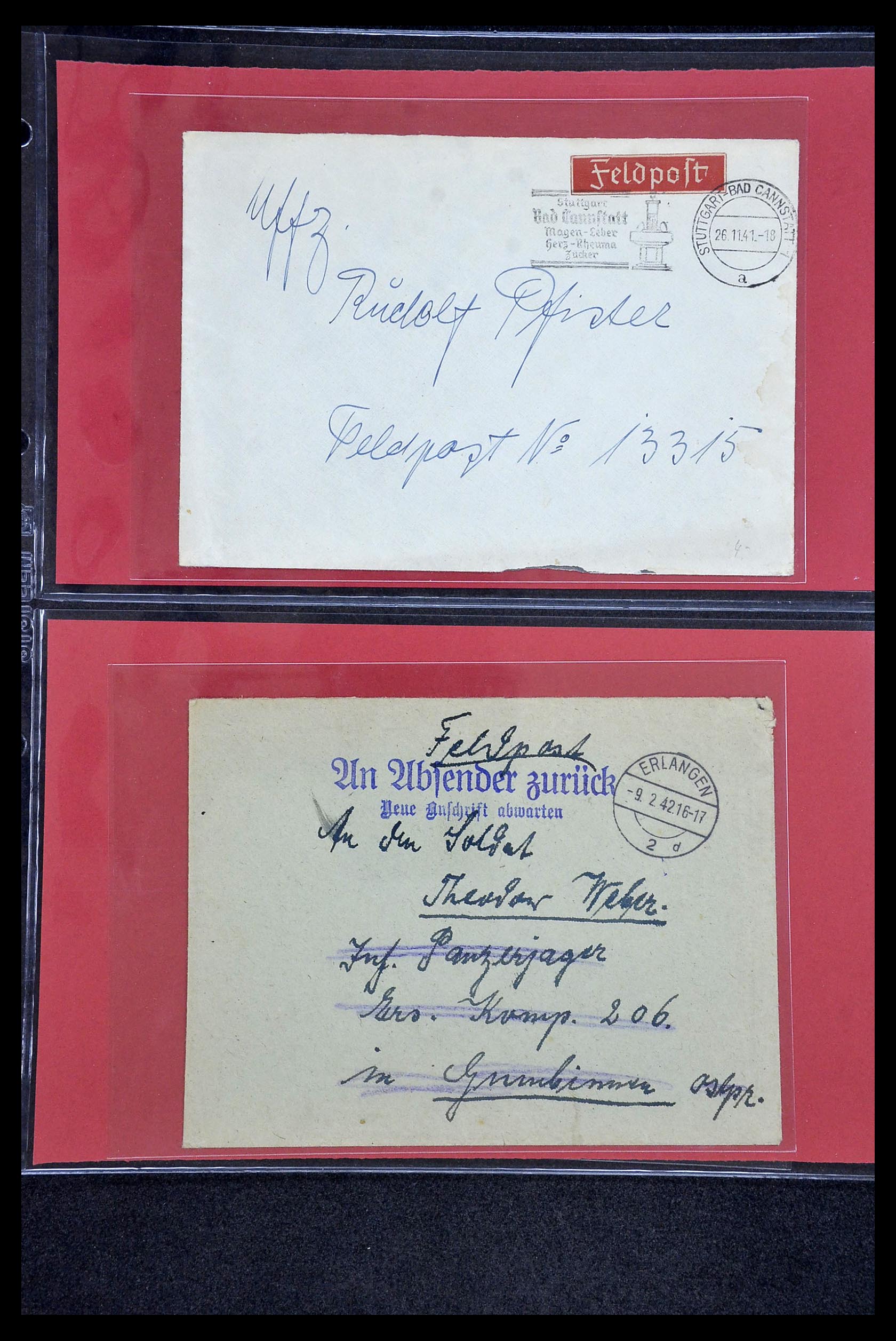 34421 129 - Stamp Collection 34421 Germany fieldpost WW I and WW II.