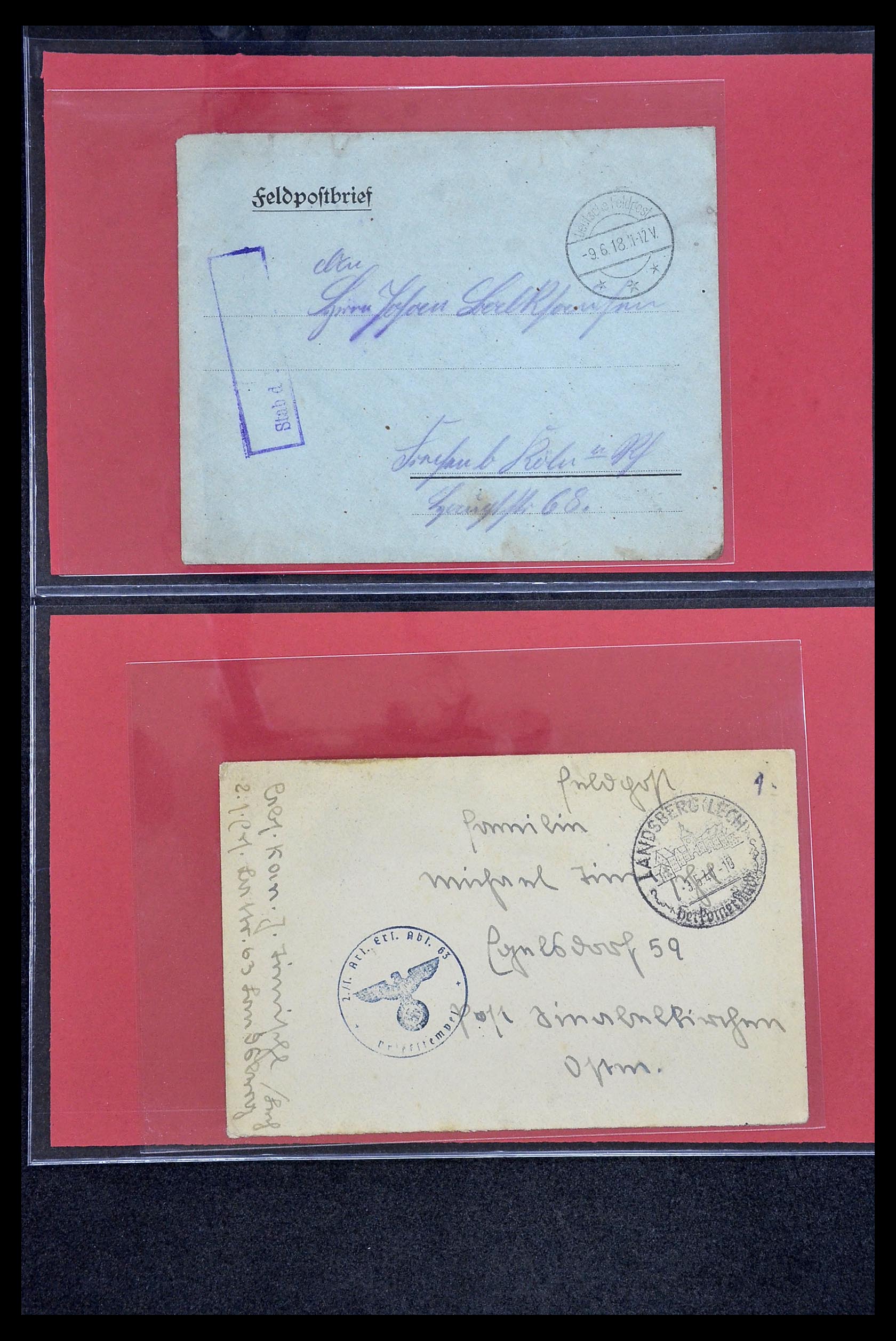 34421 130 - Stamp Collection 34421 Germany fieldpost WW I and WW II.