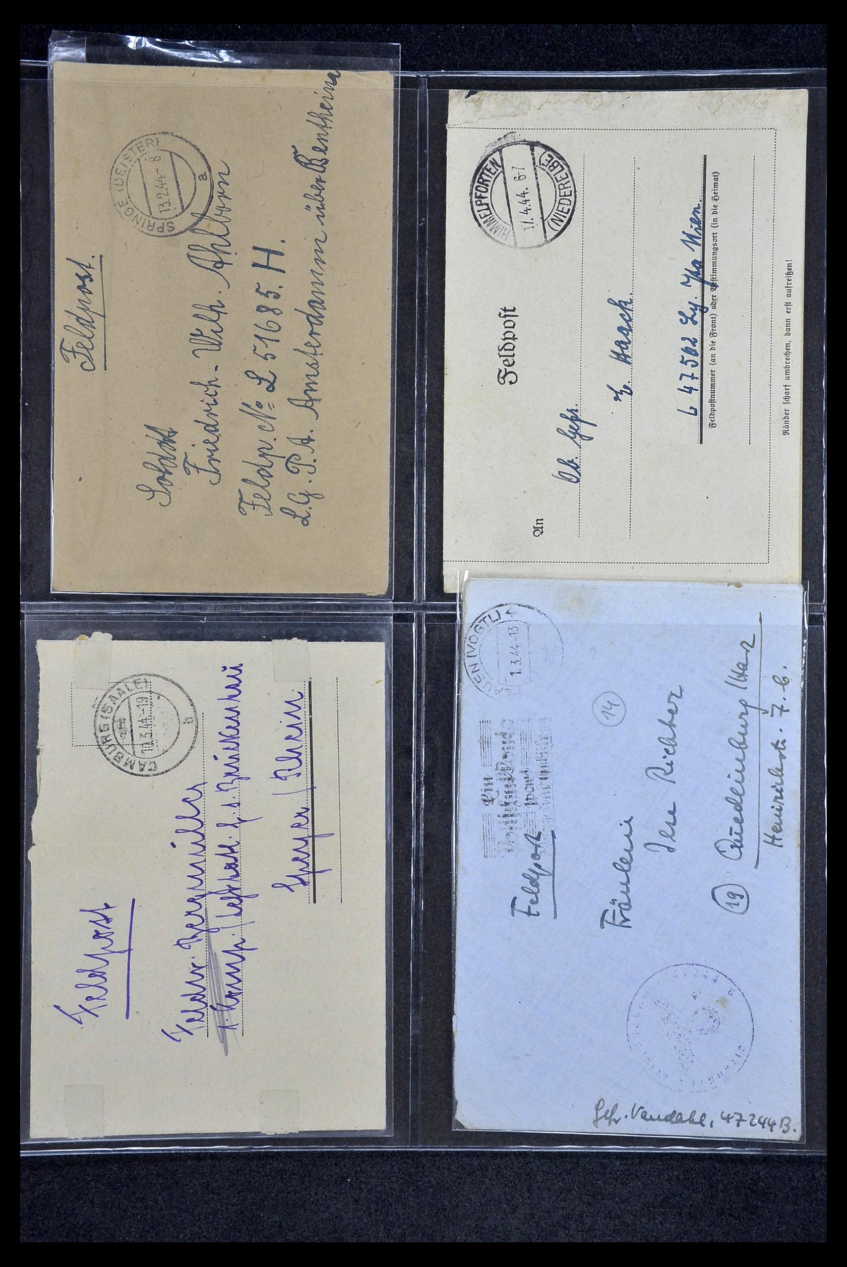 34421 131 - Stamp Collection 34421 Germany fieldpost WW I and WW II.