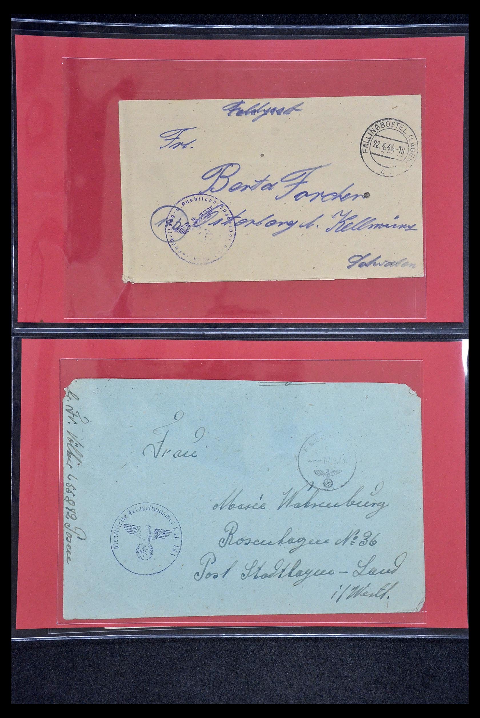 34421 133 - Stamp Collection 34421 Germany fieldpost WW I and WW II.