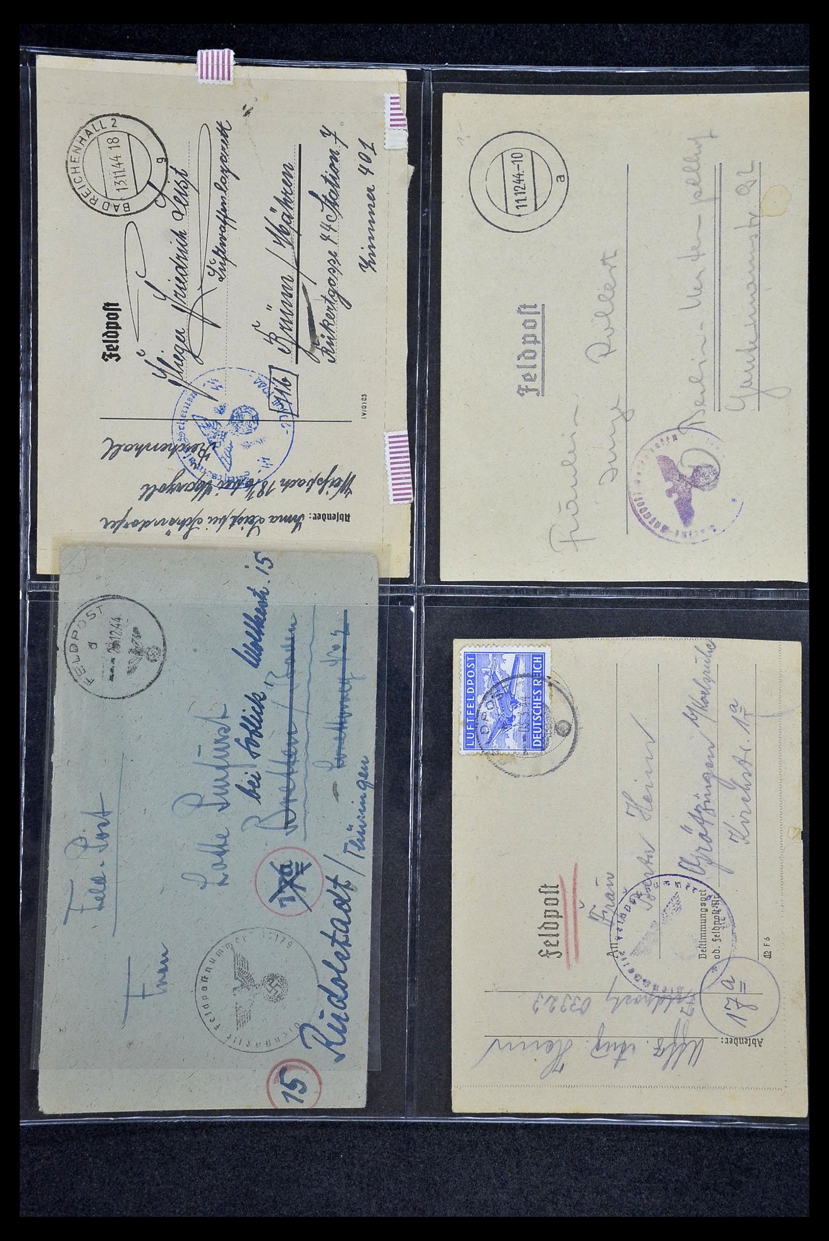34421 135 - Stamp Collection 34421 Germany fieldpost WW I and WW II.