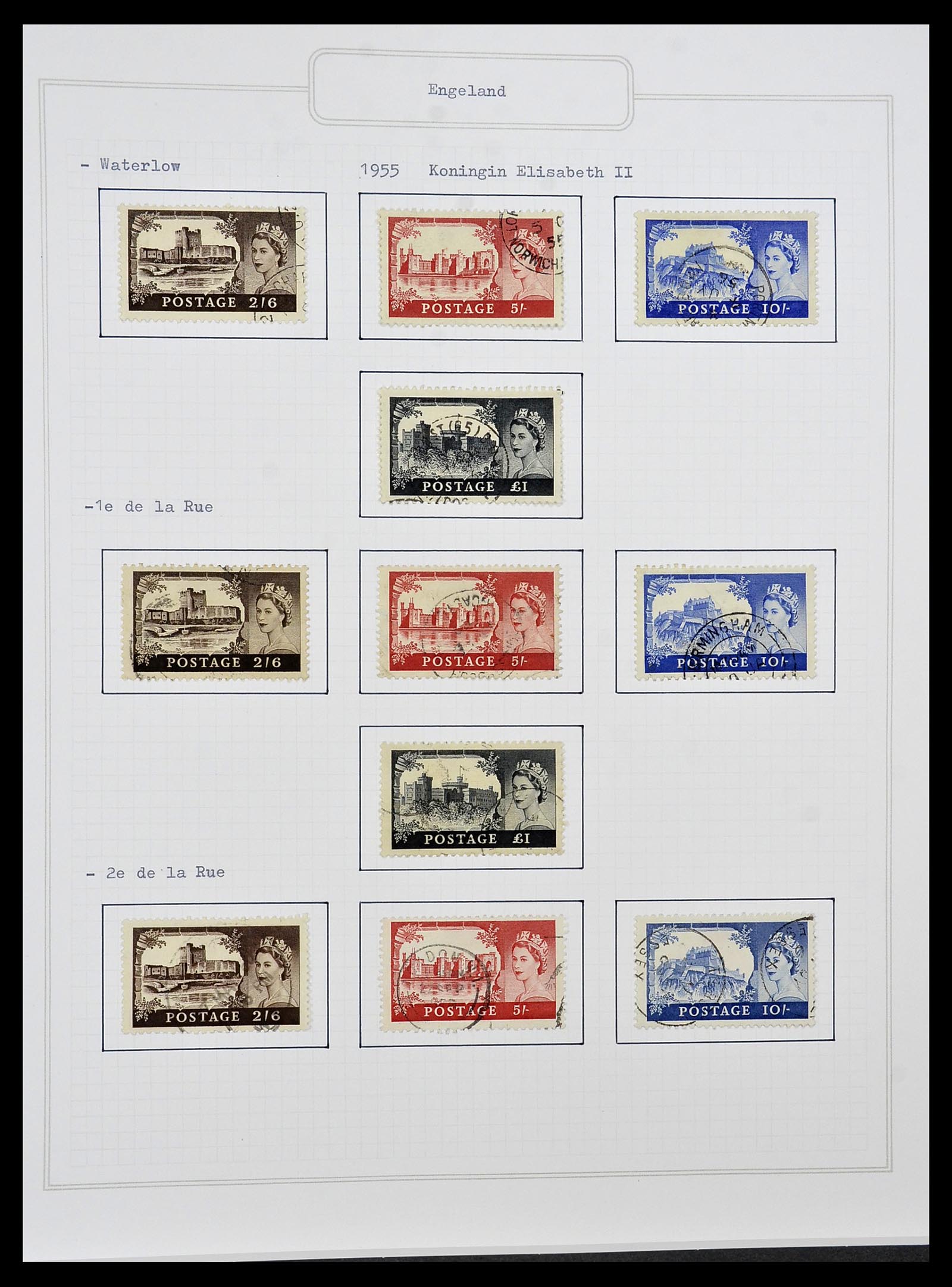 34422 018 - Postzegelverzameling 34422 Engeland 1937-1995.